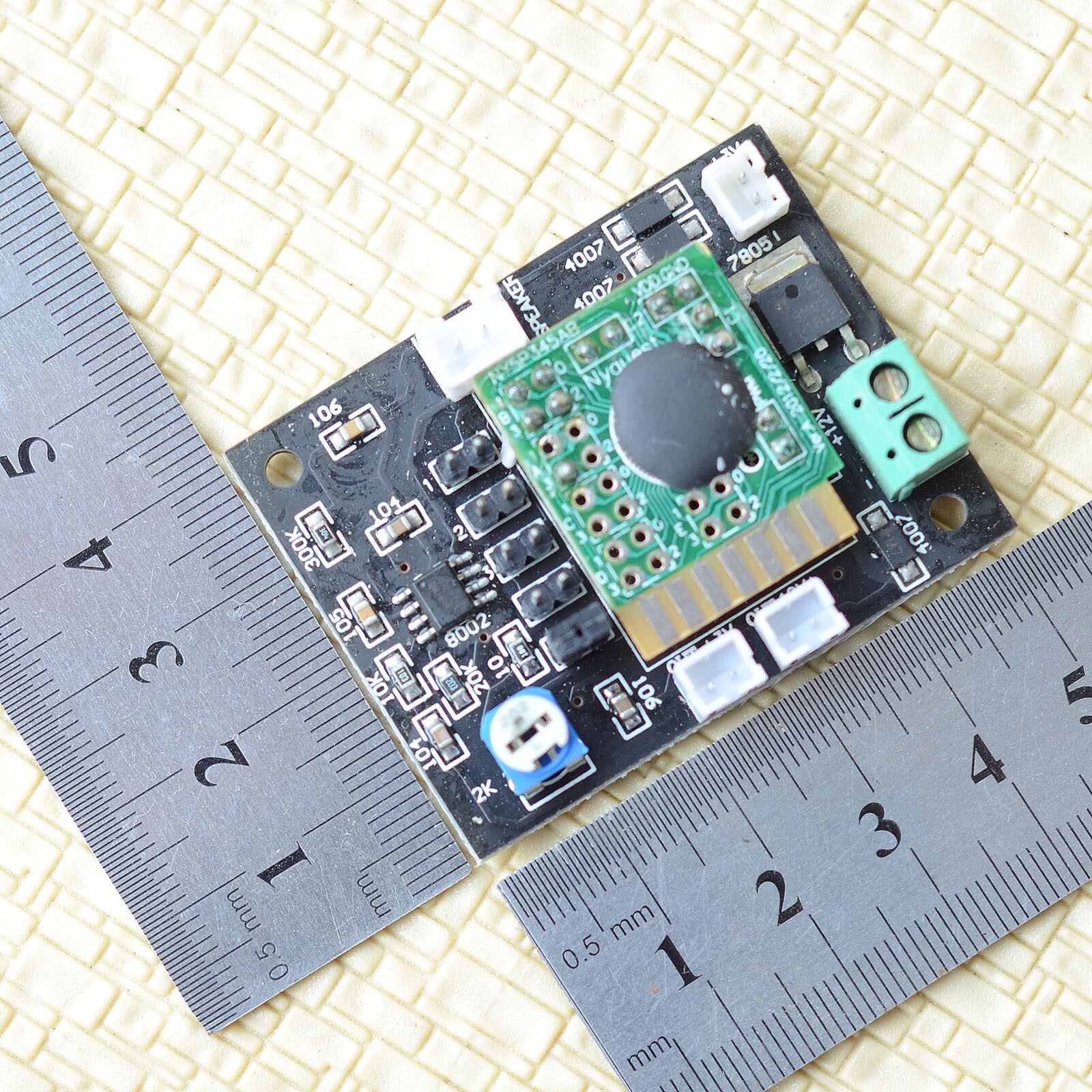 1 x sound effect board for grade crossing signal clang bell tinkle w/ speaker