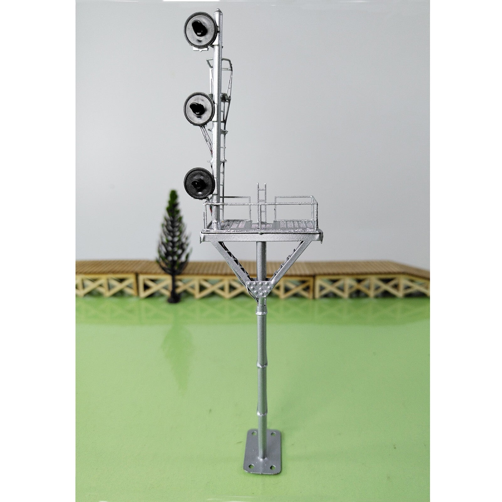 1 x HO scale model tower searchlight signal goalpost bracket 3 faceplate #C3L