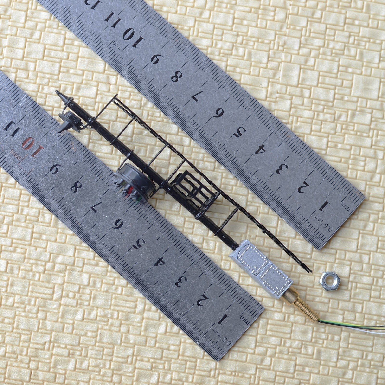 1 x HO scale model railroad B&O CPL color position light signal LED metal #U1B