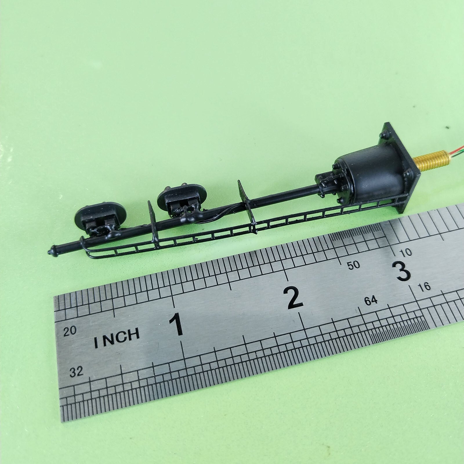 1 x HO scale model railroad 2 heads 2 aspects block signal LED made #K22SpBK