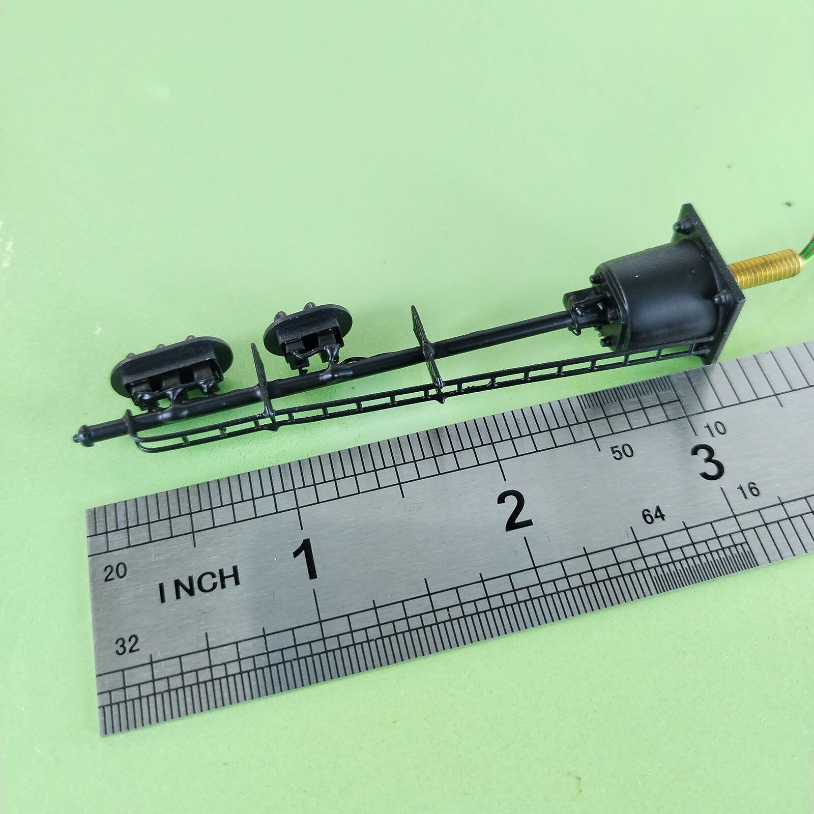 1 x HO scale model railroad 2 heads 2 + 3 aspects block signal LED made #K32SpBK