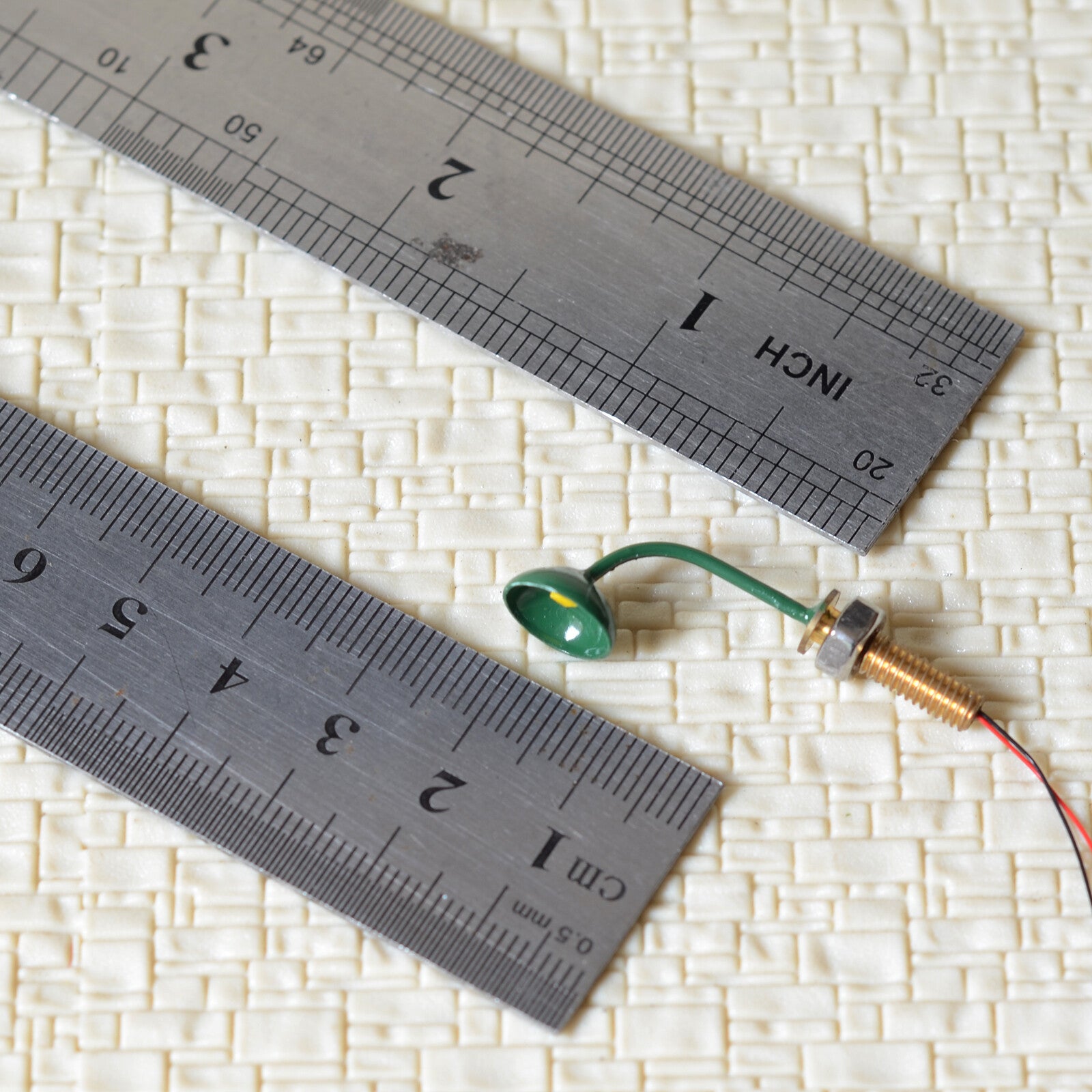 5 x O Scale Led Street wall Light Model Train Railroad path Lamp post #R45OBG