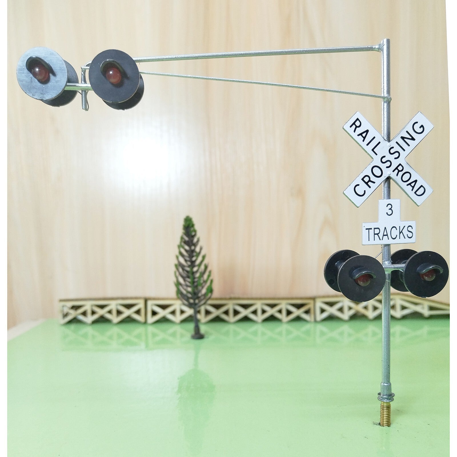 1 x O scale model railroad cantilever grade crossing signal #48C06