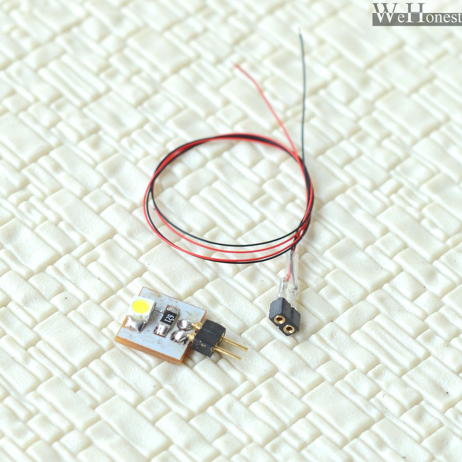 10 x pre-wired cold white 12V SMD LED building interior lighting wired connector