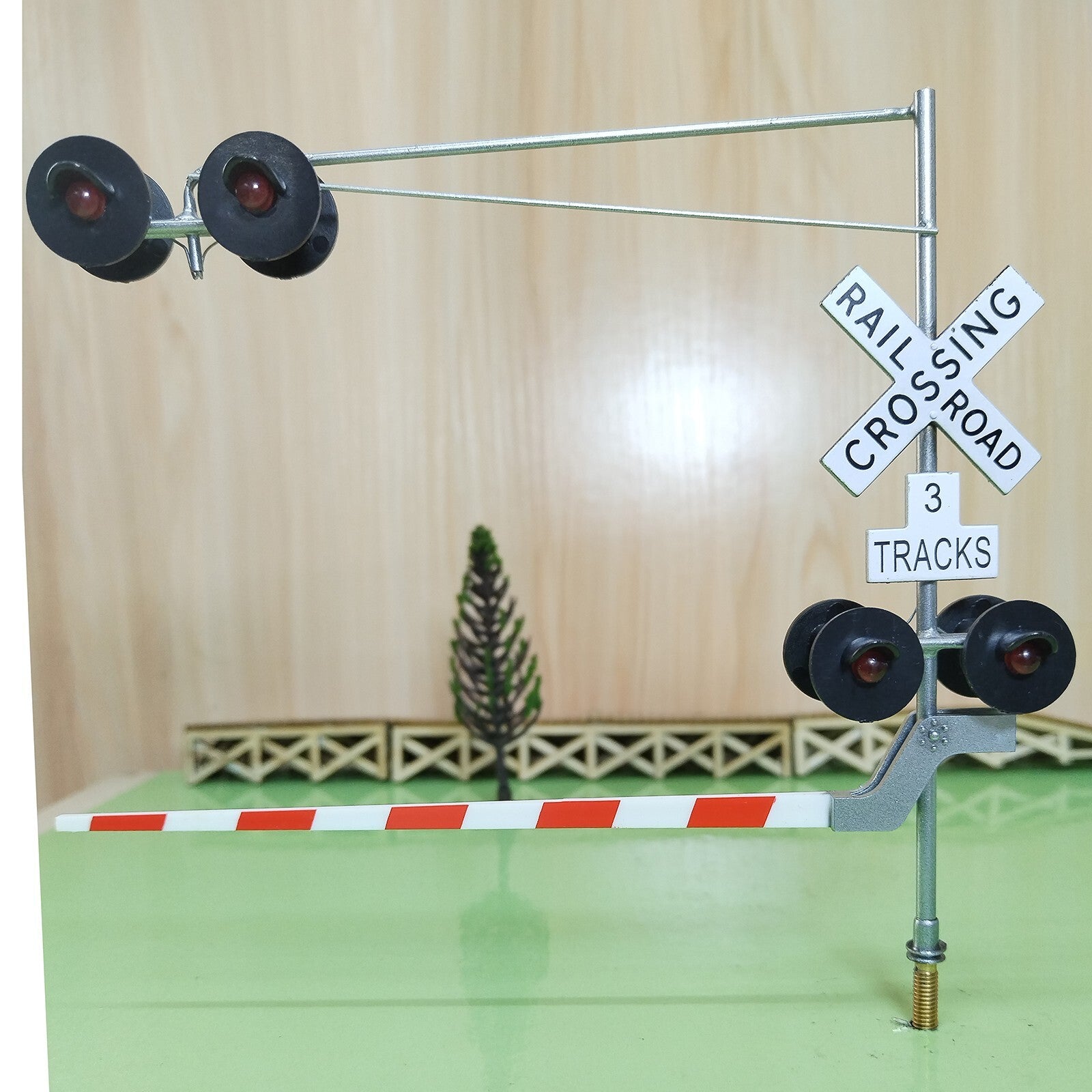 1 x O scale model railroad cantilever grade crossing signal arm gate #48C06DG