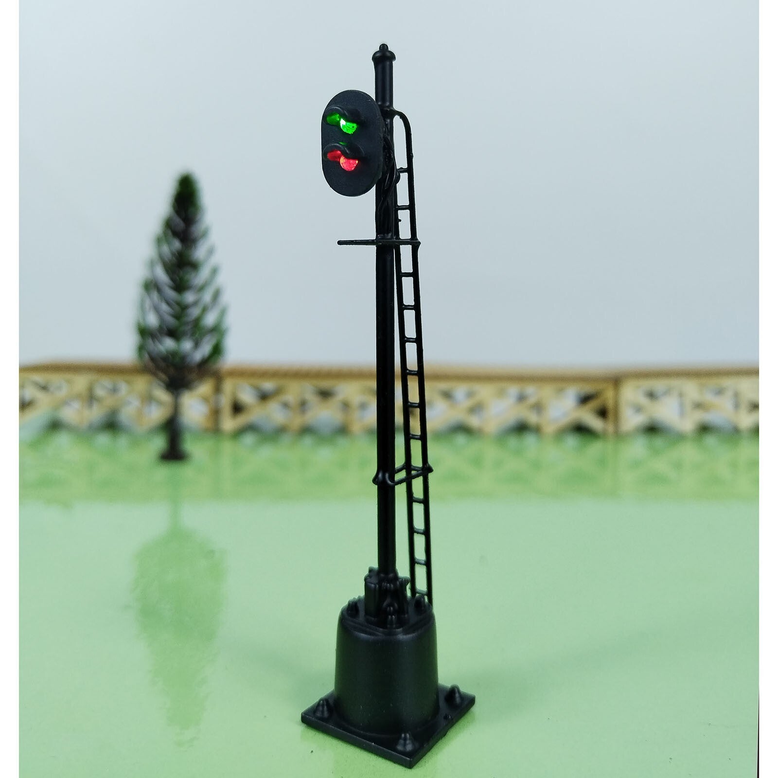 1 x HO scale model railroad 2 aspects block signal LED green/red light #K02SpBK