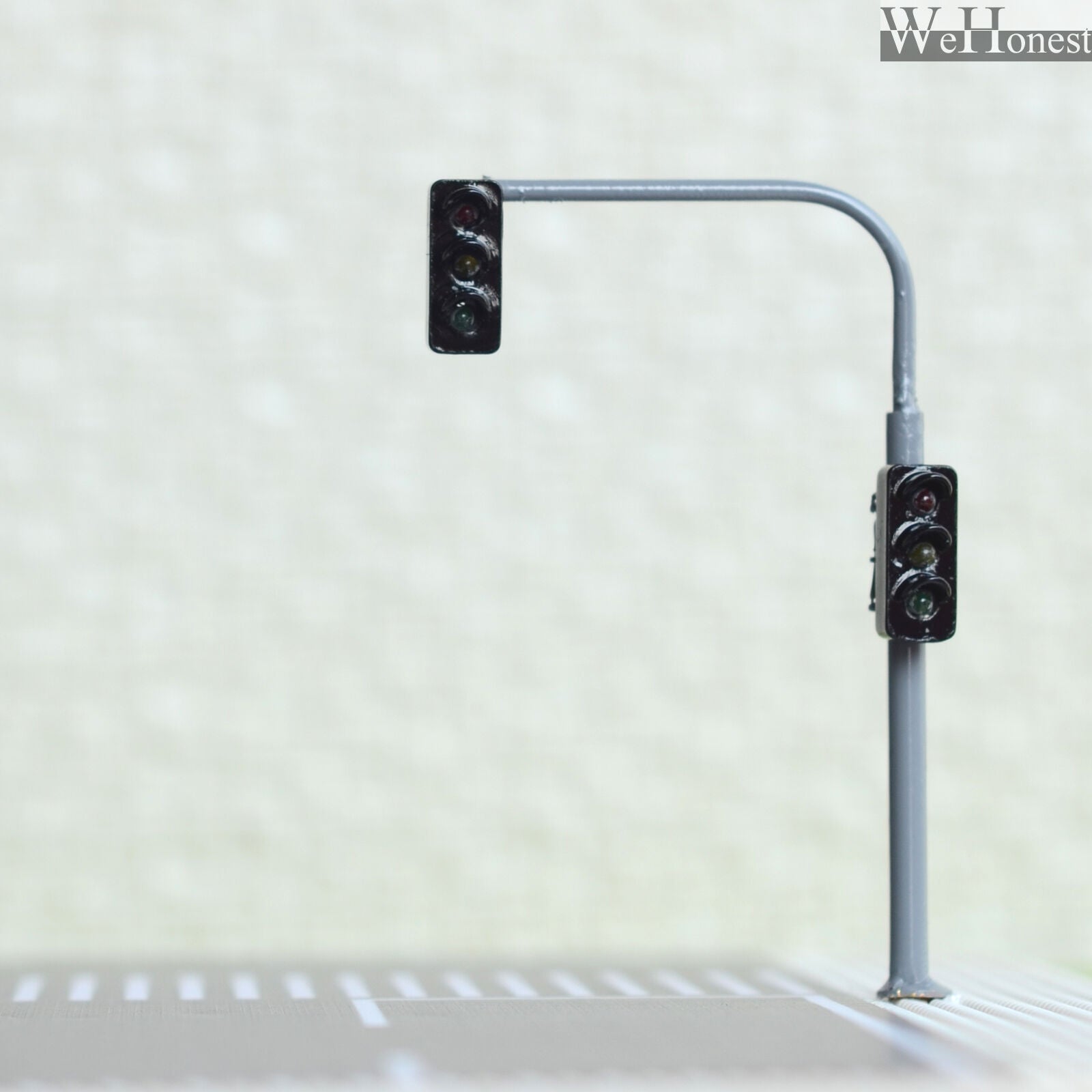 2 x traffic lights HO OO crossing walk model train led street signals #B3C3RHBL