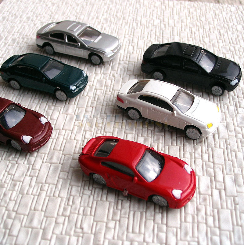 50 pcs HO Scale 1/100th Normally painted Model Cars #C