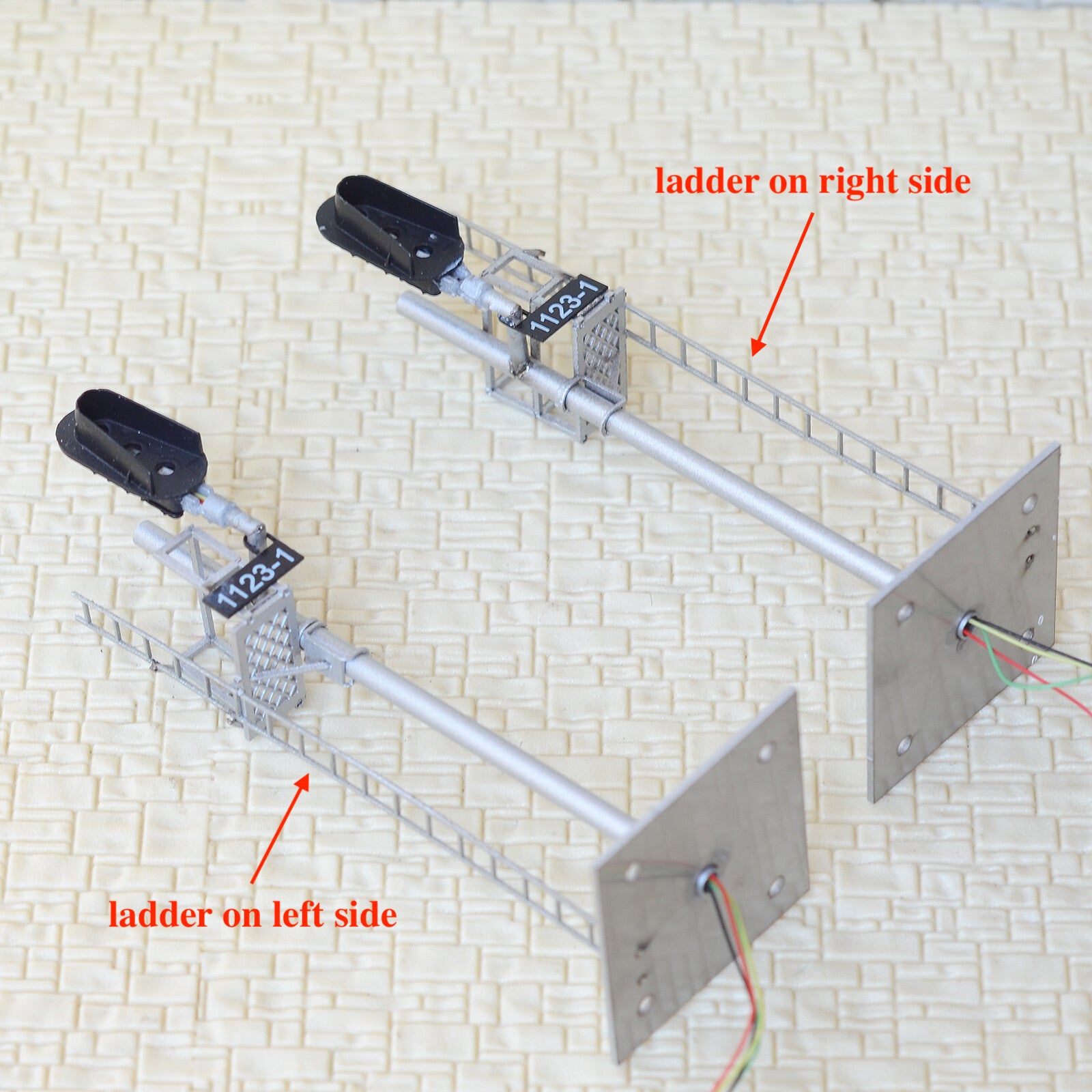 1 x HO scale model 3 colors block signal full sunshield fine metal 1 targets #F1