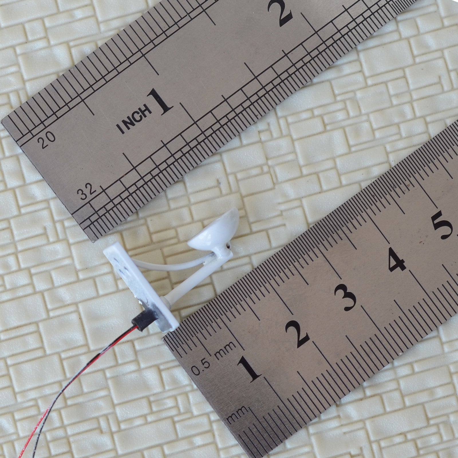 5 x O Scale Led Street wall Light Model Train Railroad path Lamp post #R62OWH