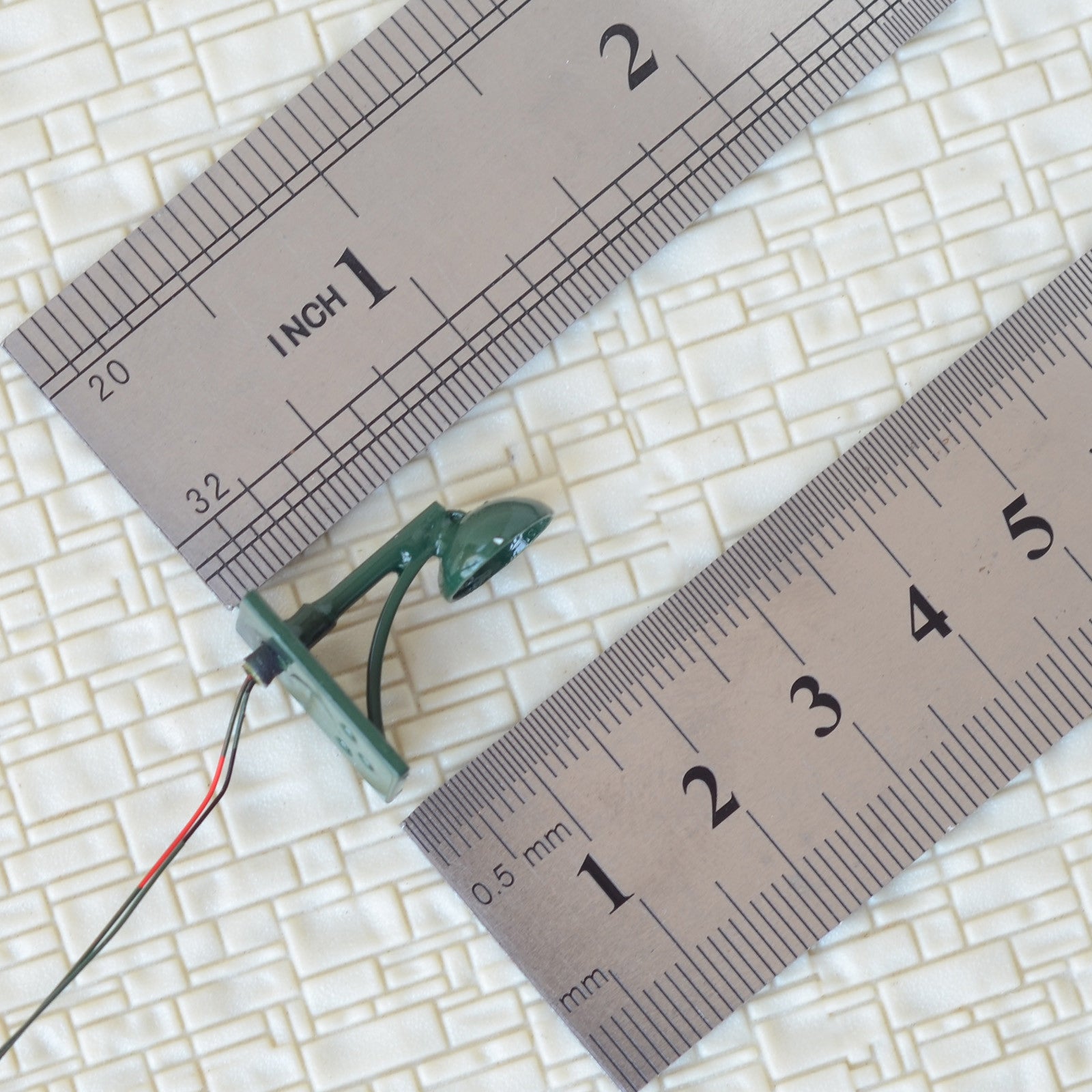 5 x O Scale Led Street wall Light Model Train Railroad path Lamp post #R62OBG