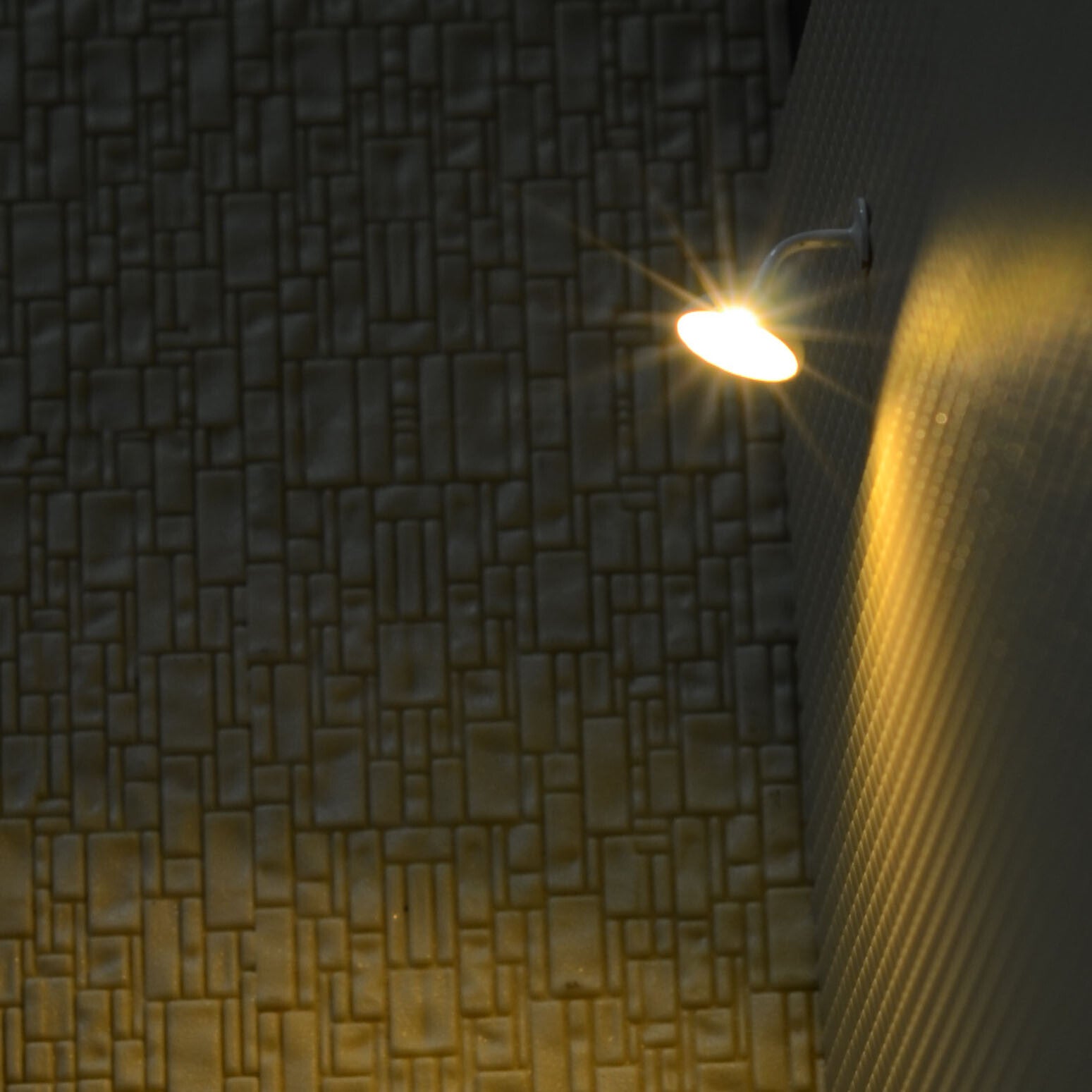 5 x O scale modern street bracket light model wall lamp post LED building #R2Wwh