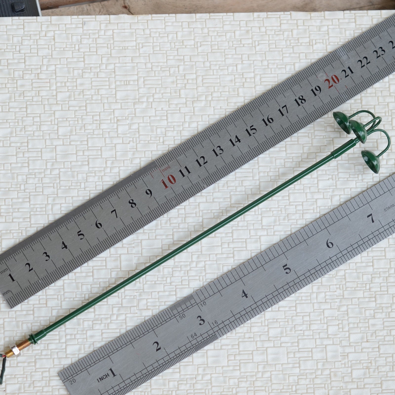 4 x O Scale LED yard light Model train Railroad street station lamp post #703BG