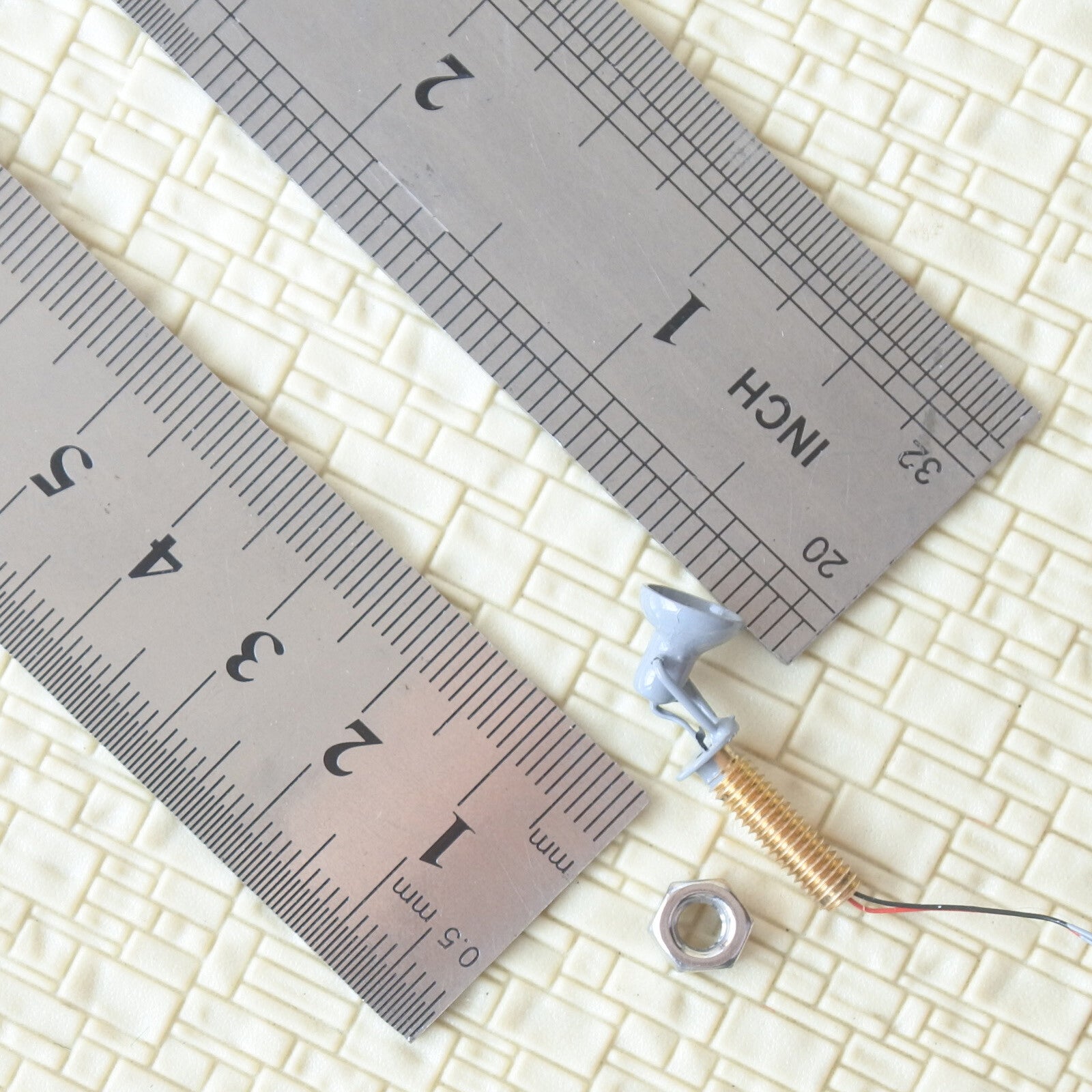 5 x OO / HO scale LED spotlight model limelight projector street lamp post #2GR