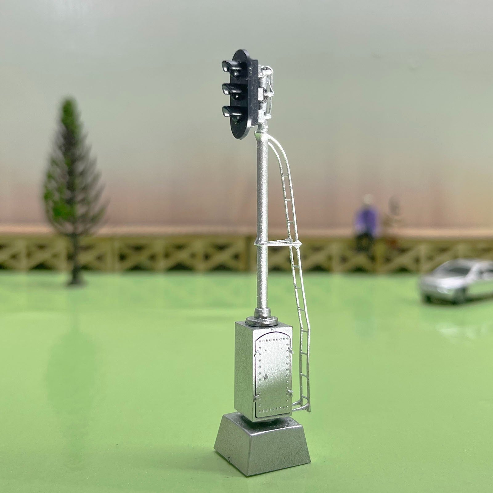 1 x HO scale model railroad 3 aspects block signal LED 3 colors light #KC06ws