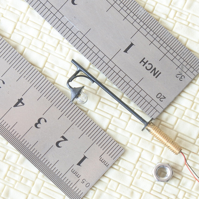 5 x N scale LED antique street light model railroad path lamp post #T0513N