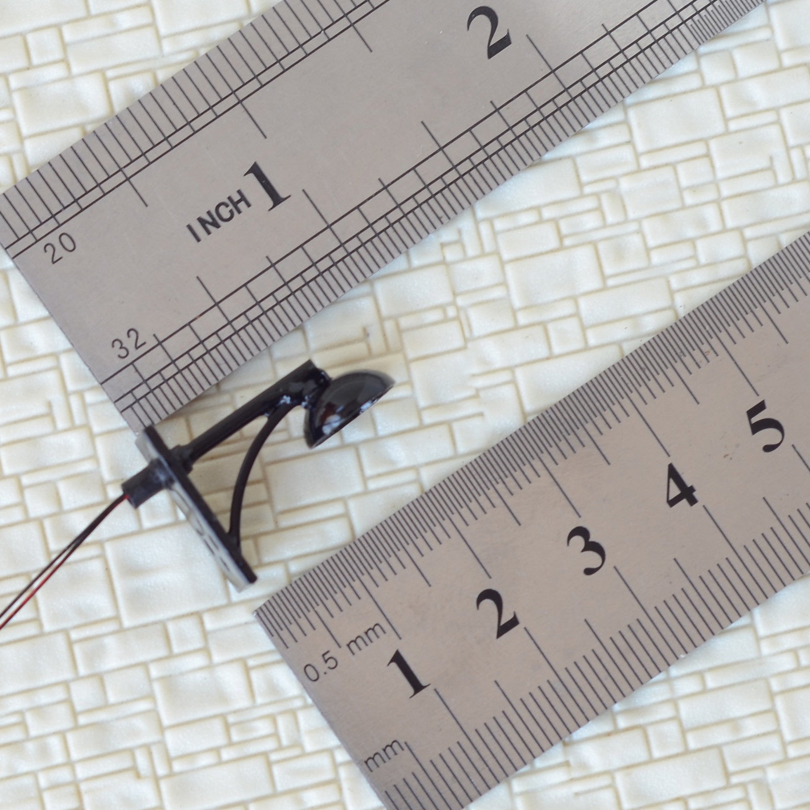 5 x O Scale Led Street wall Light Model Train Railroad path Lamp post #R62OBL