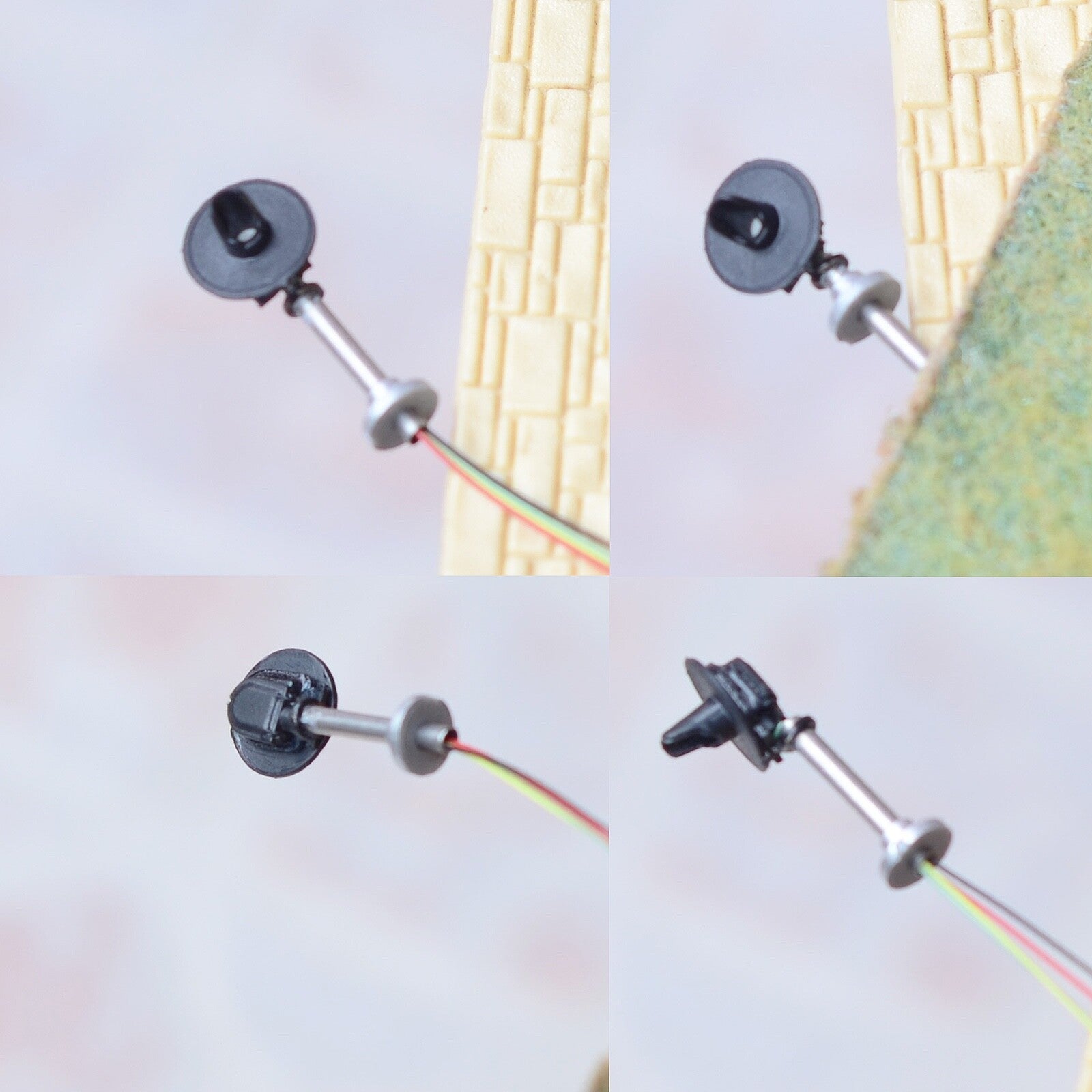 1 x searchlight signal target for cantilever signal bridge making 50cm wire #M50