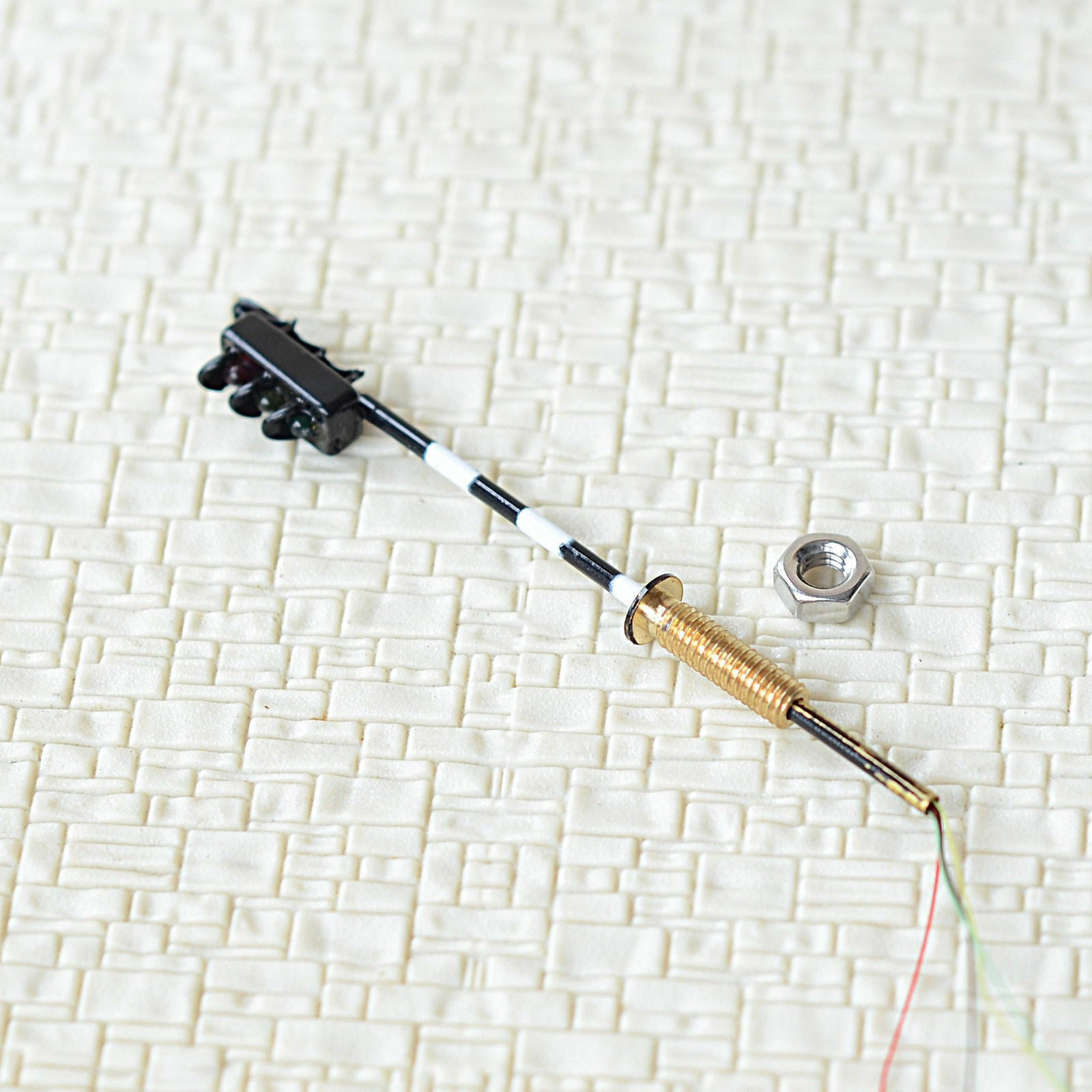 2 x traffic signal HO OO model railroad pedestrian light crossing walk LED #ZB3