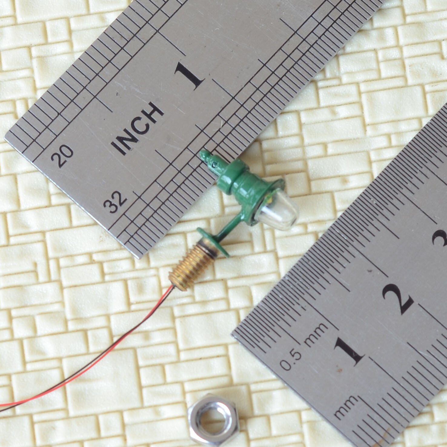 5 x OO / HO antique street bracket light model wall lamp posts LED light #YD1BG