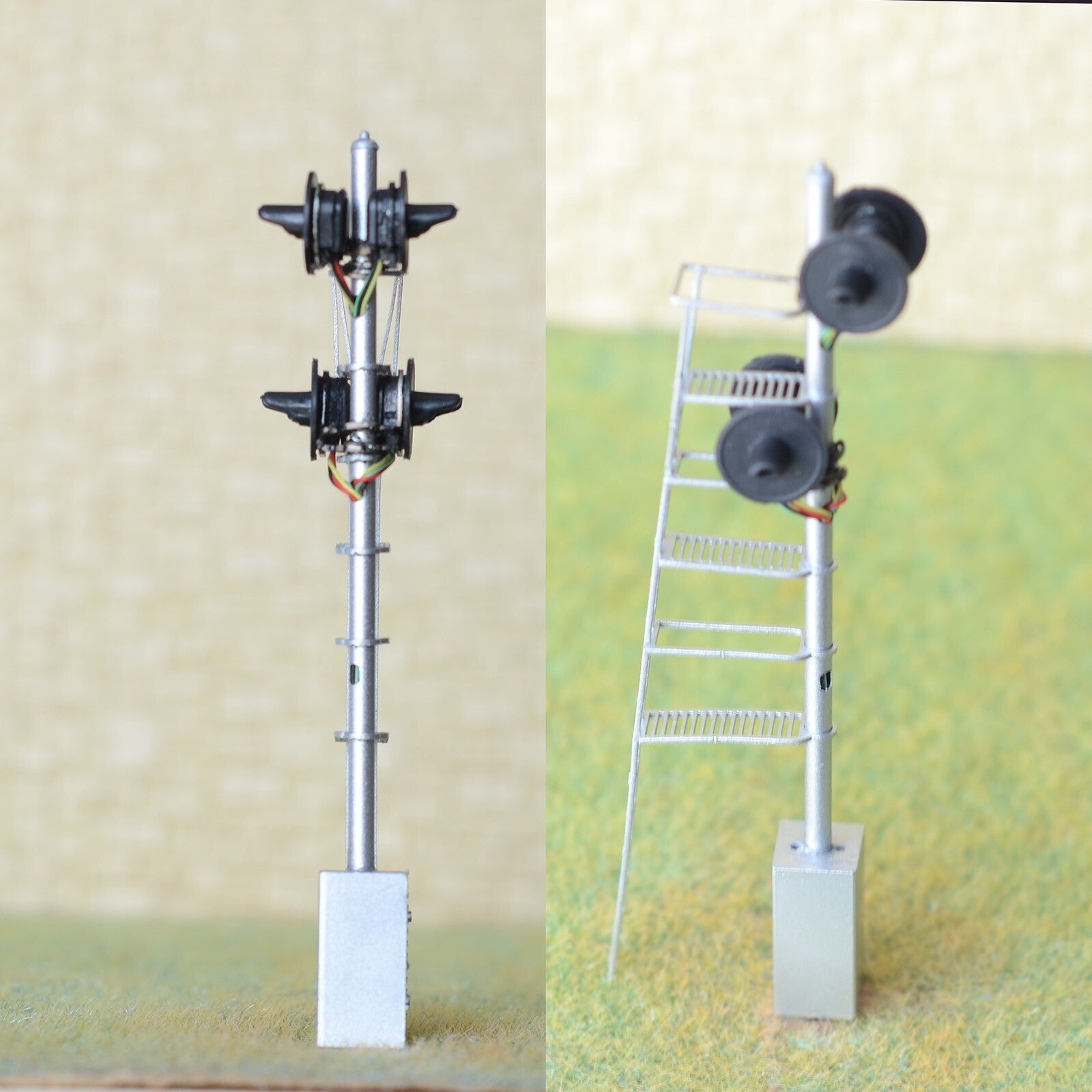 1 x HO scale model 4 head searchlight offset Distant / Intermediate signal #4OF