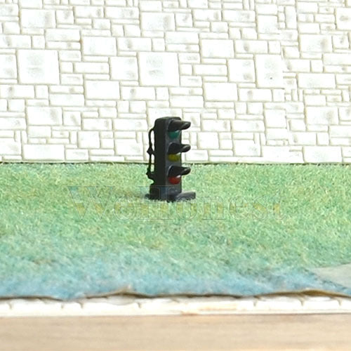 4 pcs LEDs made HO Slot Cars Signals Steady Green /Flashing Yellow /Flashing Red