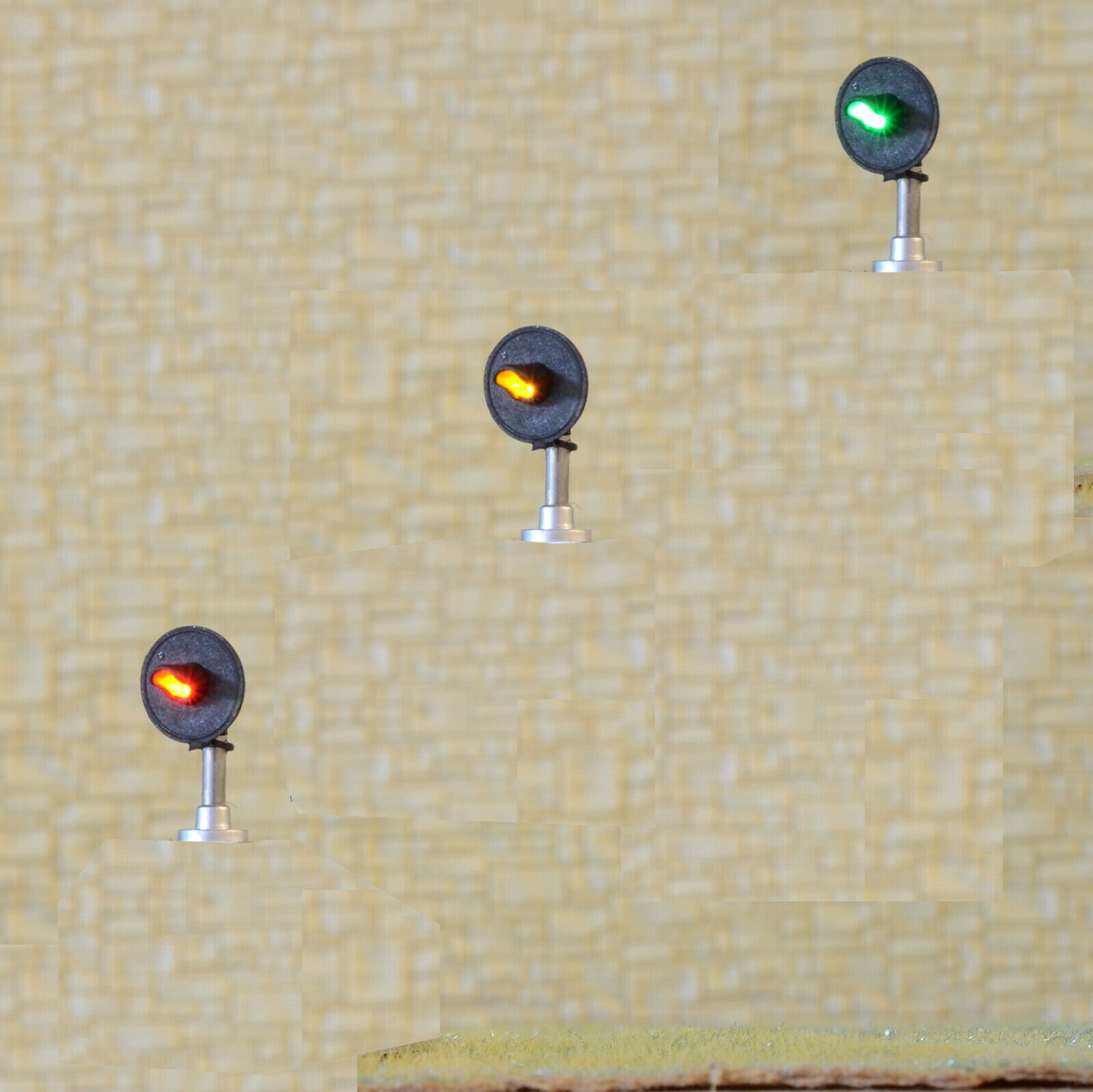 1 x searchlight signal target face 3-colors cantilever signal bridge making #M30