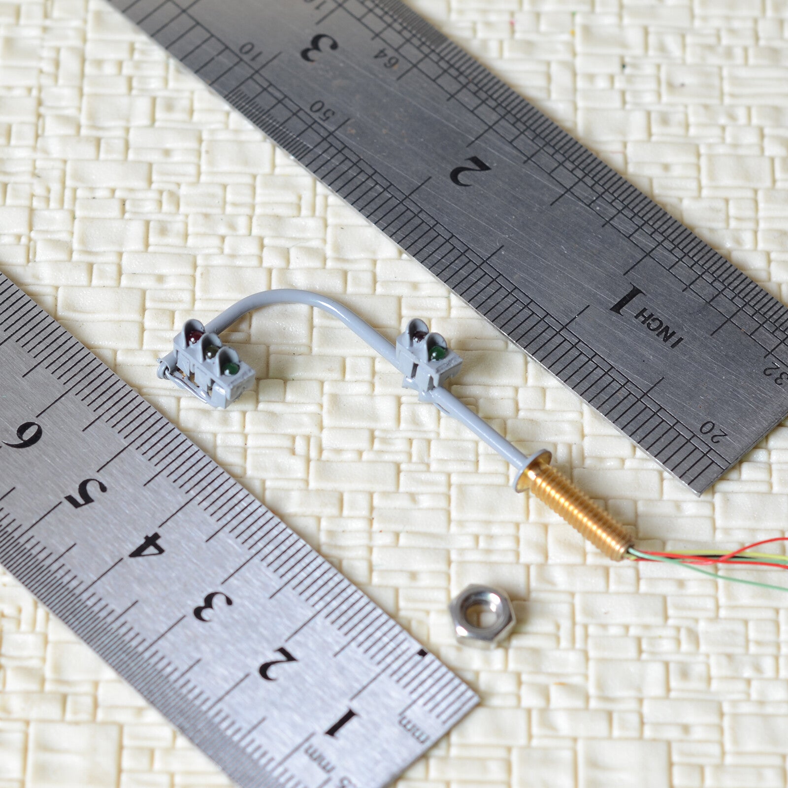 2 x traffic lights N crossing walk model LED pedestrian street signals #GB3C2NR