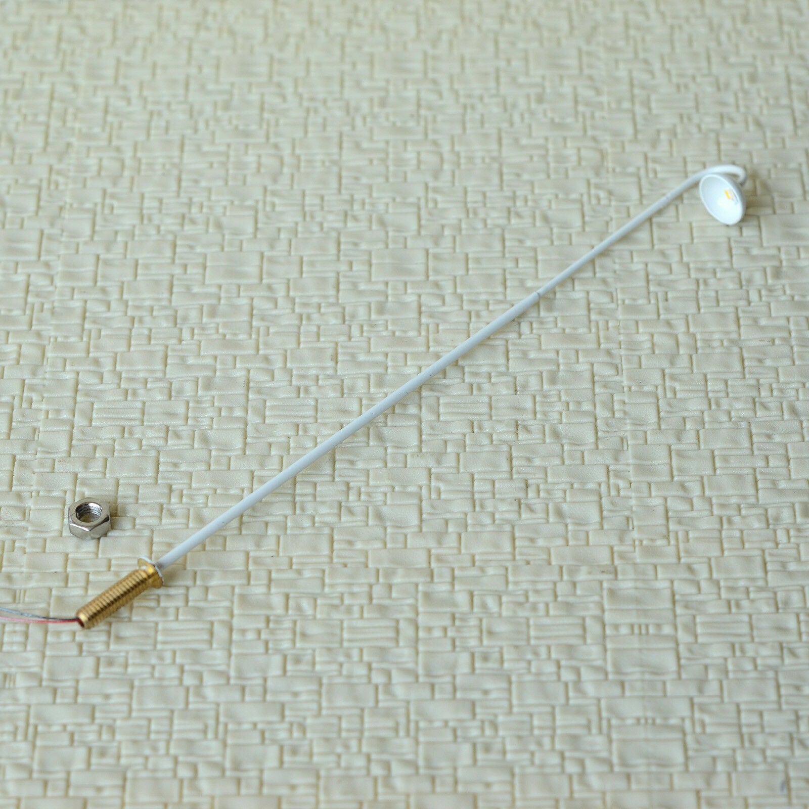 5 x O scale LED street light model train railroad station path lamp post #733WH