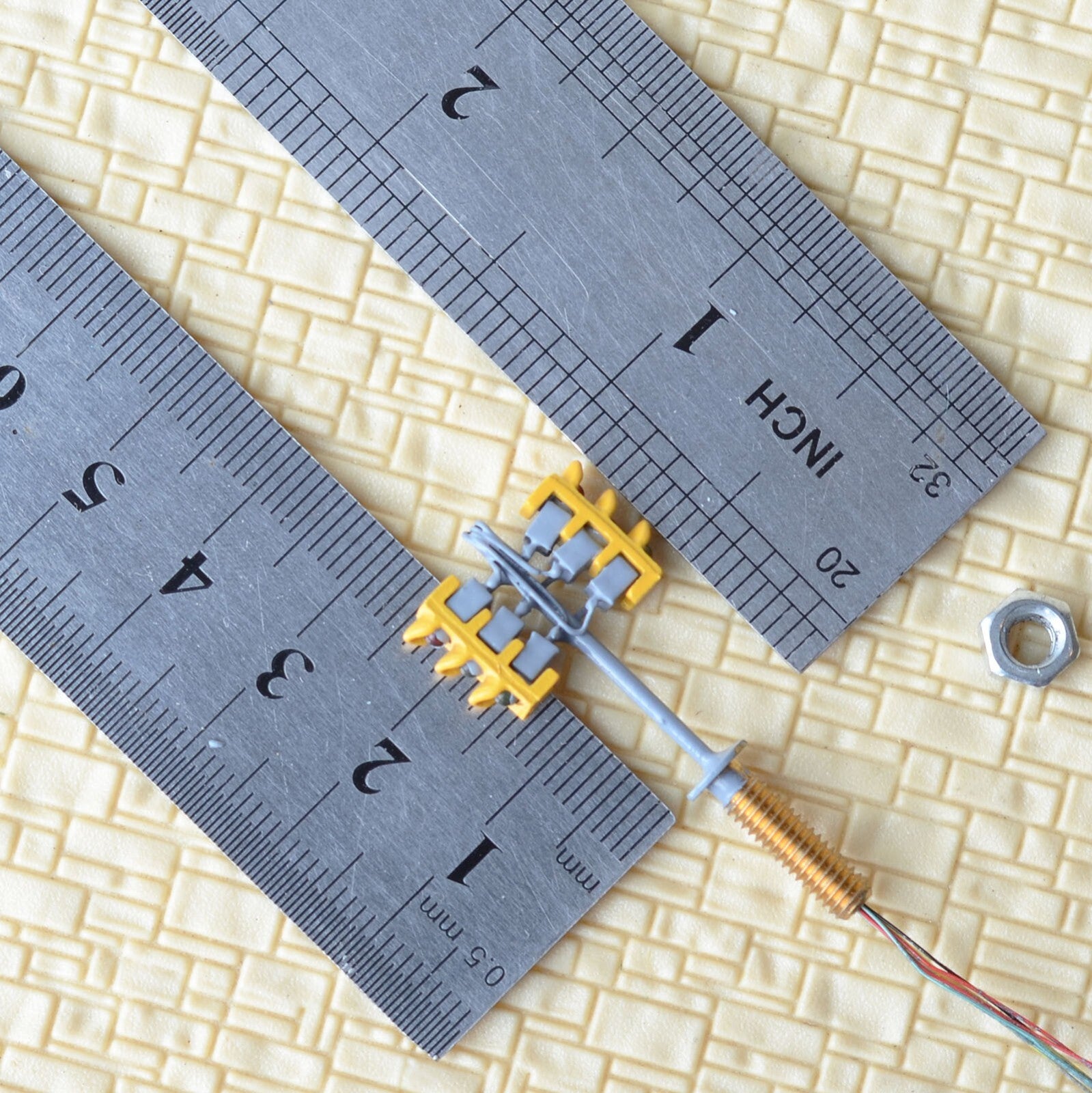 2 x traffic lights N crossing walk model LED pedestrian street signals #NL3OR3