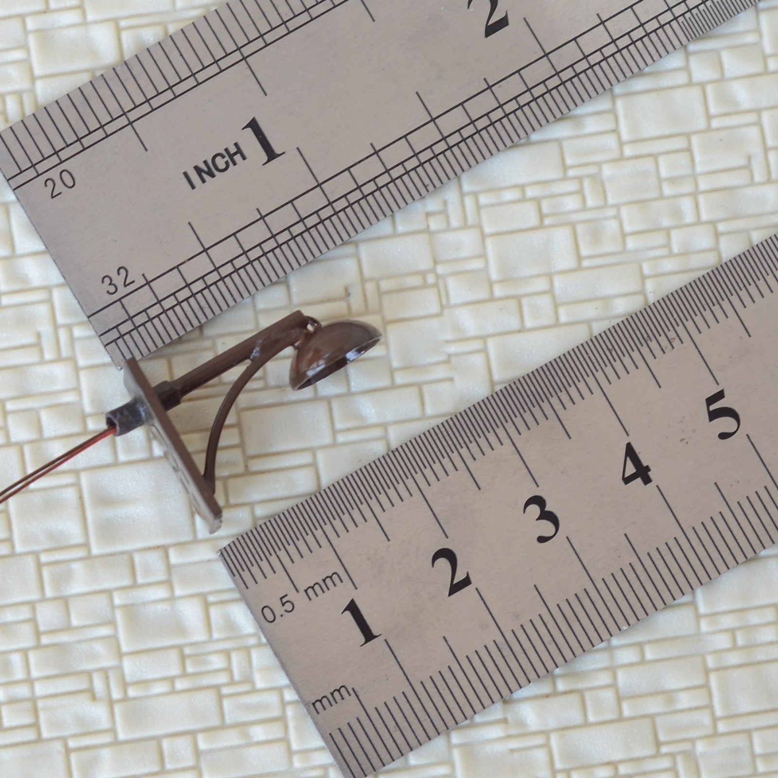 5 x O Scale Led Street wall Light Model Train Railroad path Lamp post #R62OBR