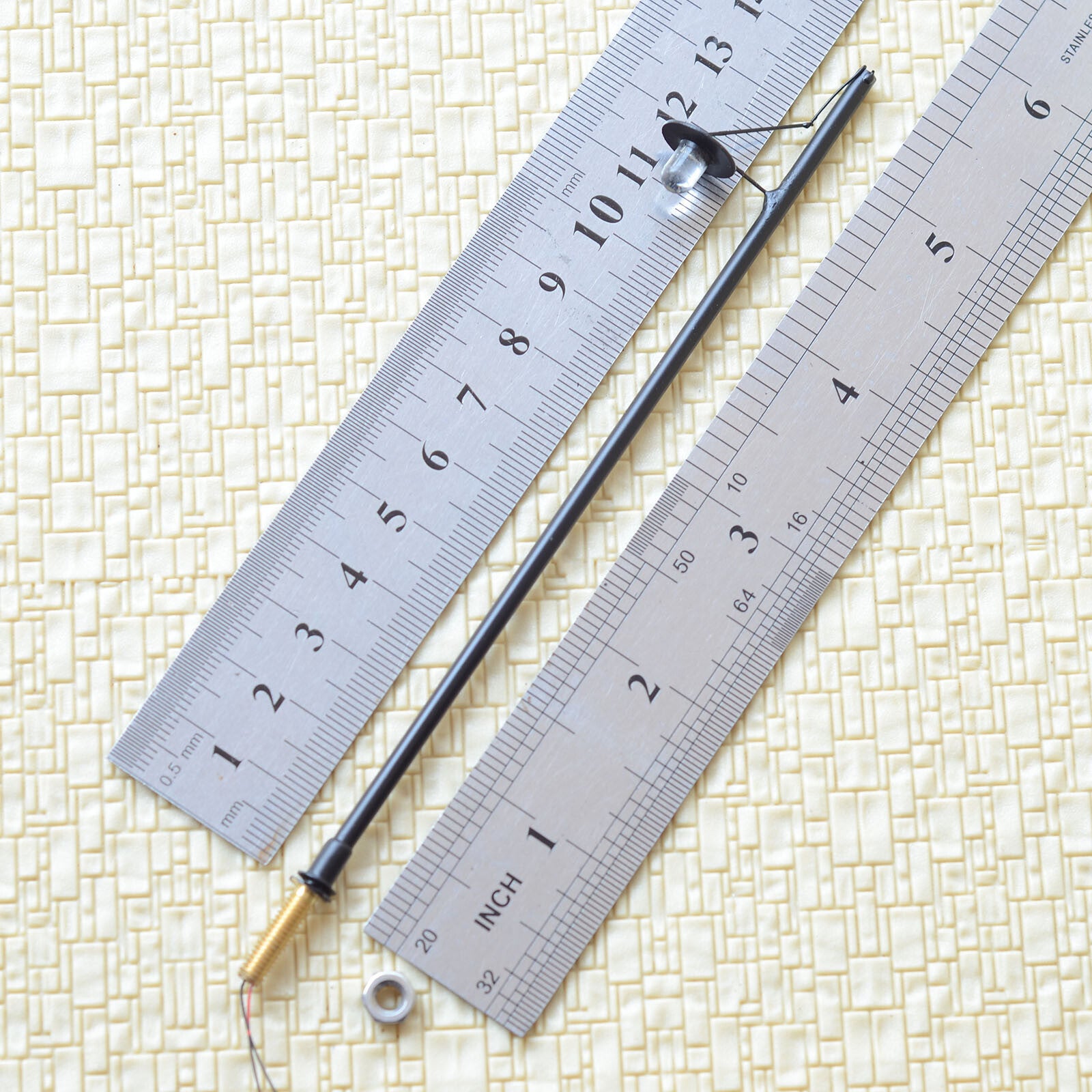 10 x O scale 1:48 model train railroad street light LED lamppost path lamp #R7BL