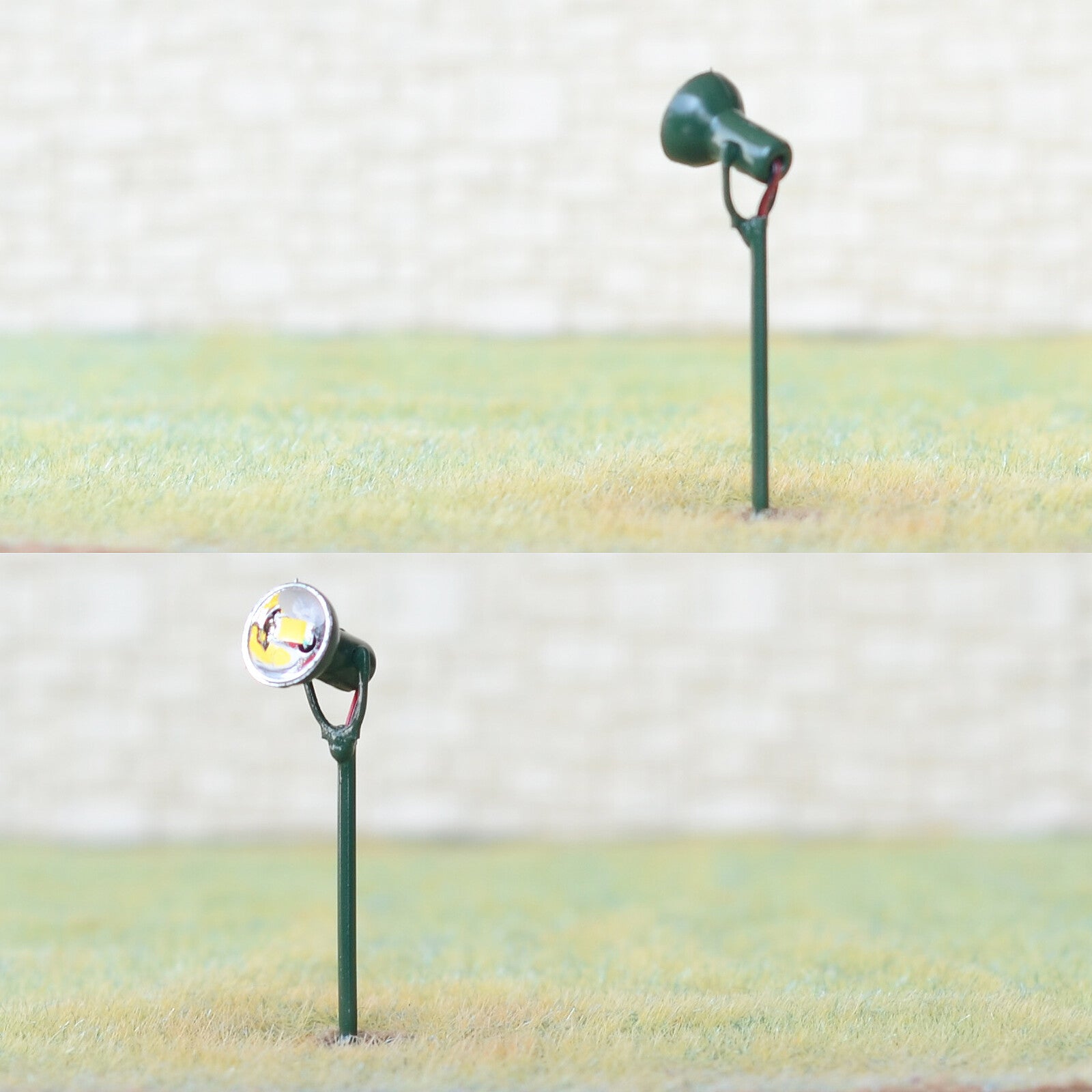 5 x HO scale LED spotlight model limelight projector street lamp post lights #6M
