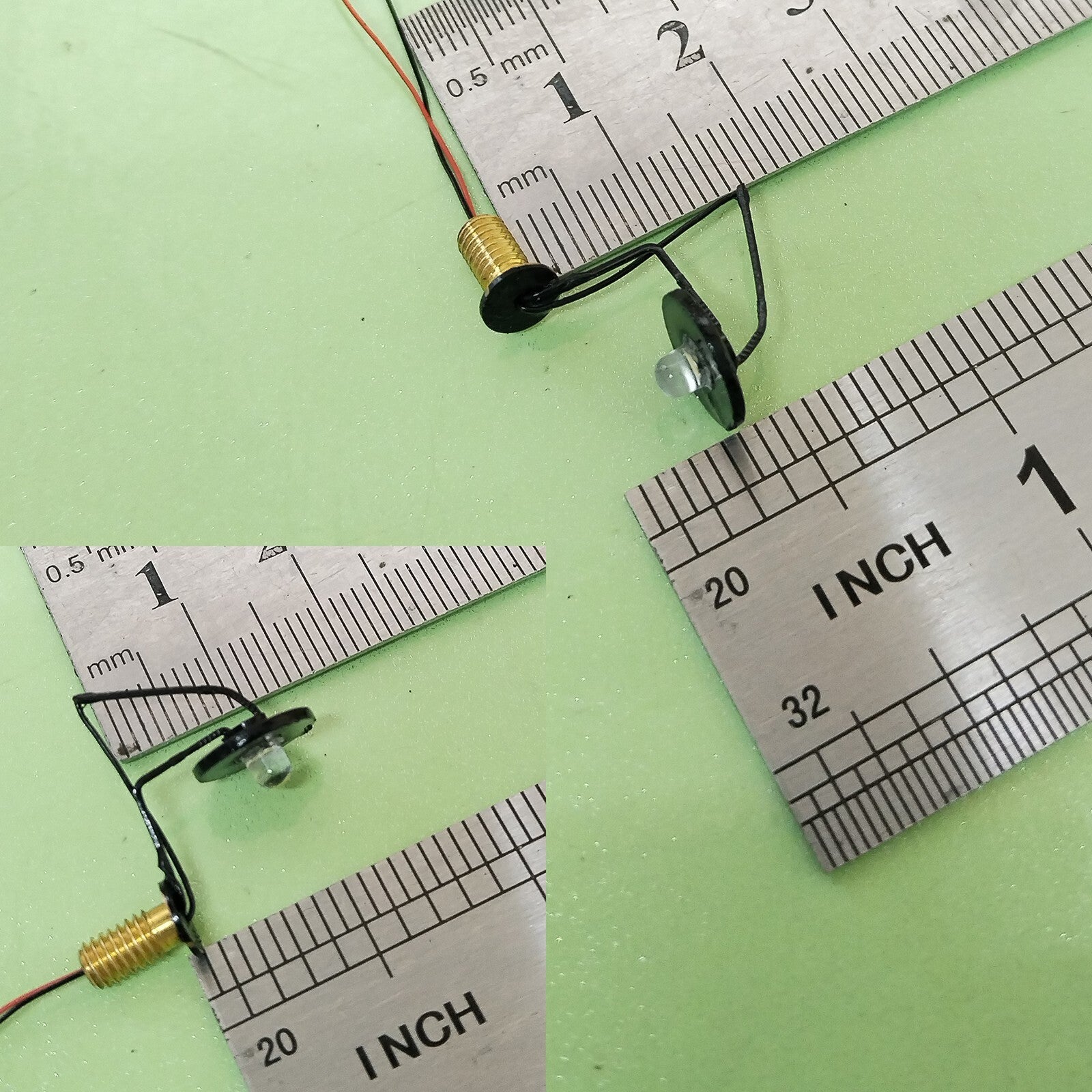 5 x OO / HO street bracket light model wall lamp posts LED building #R7NP