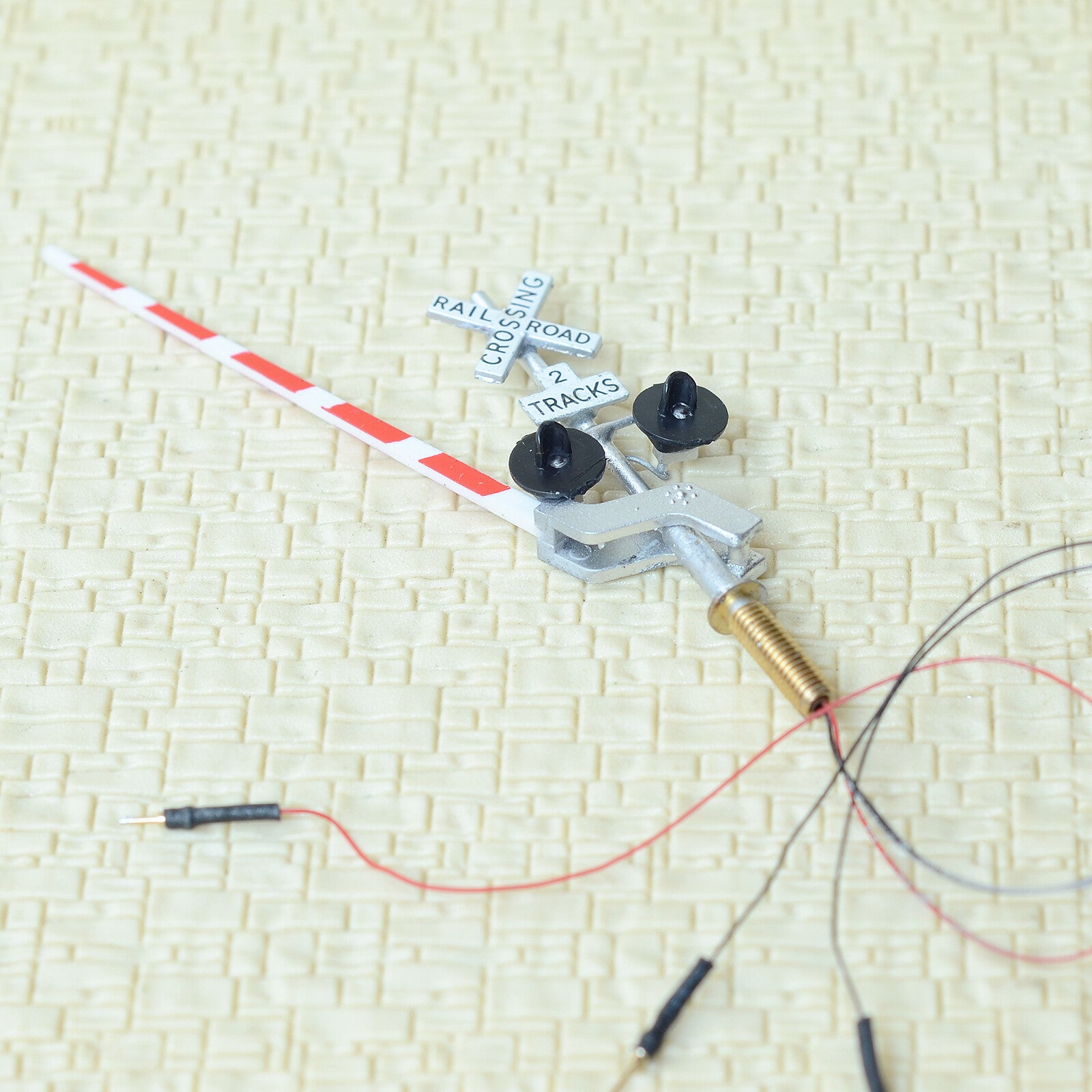 1 x full set HO scale crossing signal moving gate automatic system sound effect