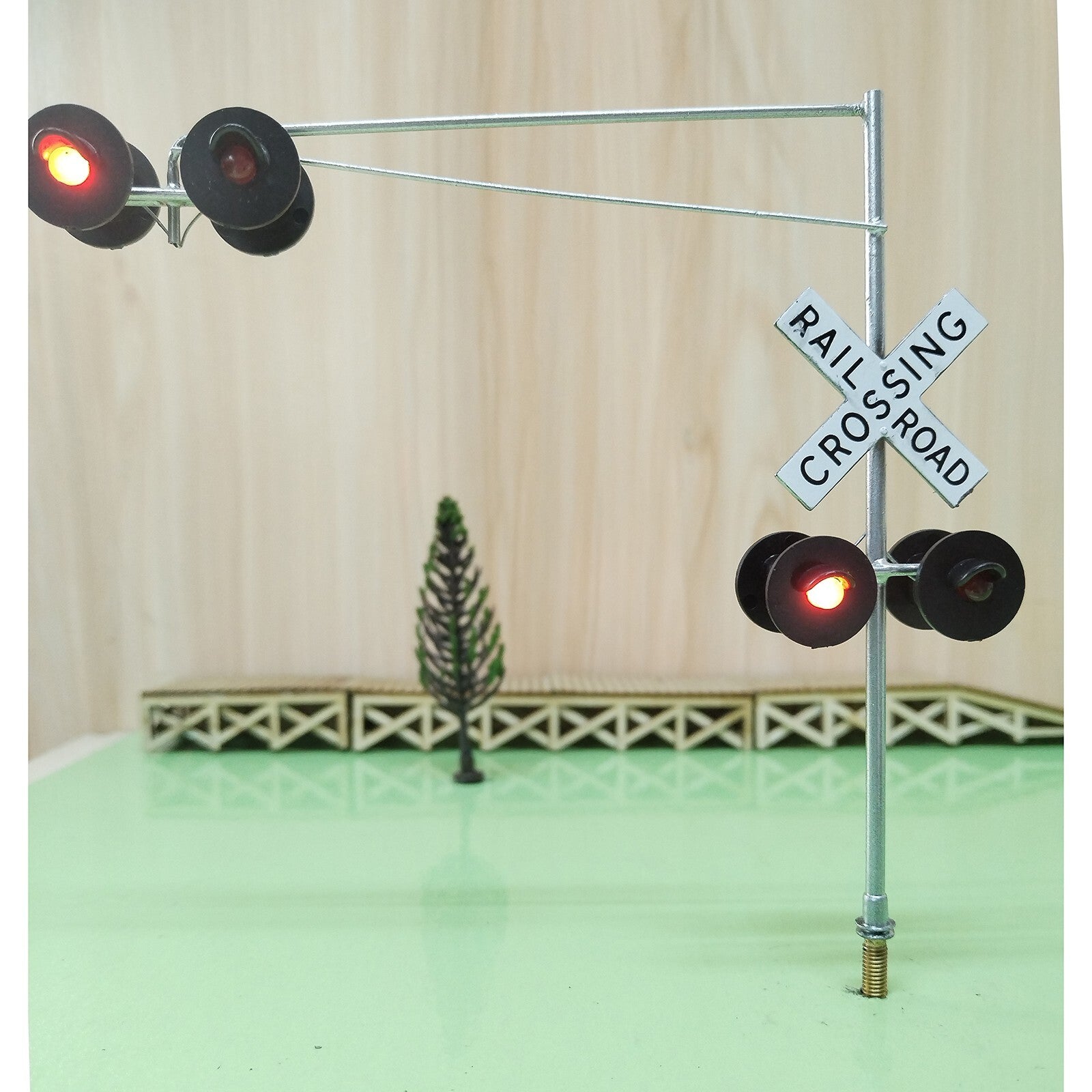 1 x O scale model railroad cantilever grade crossing signal #48C06