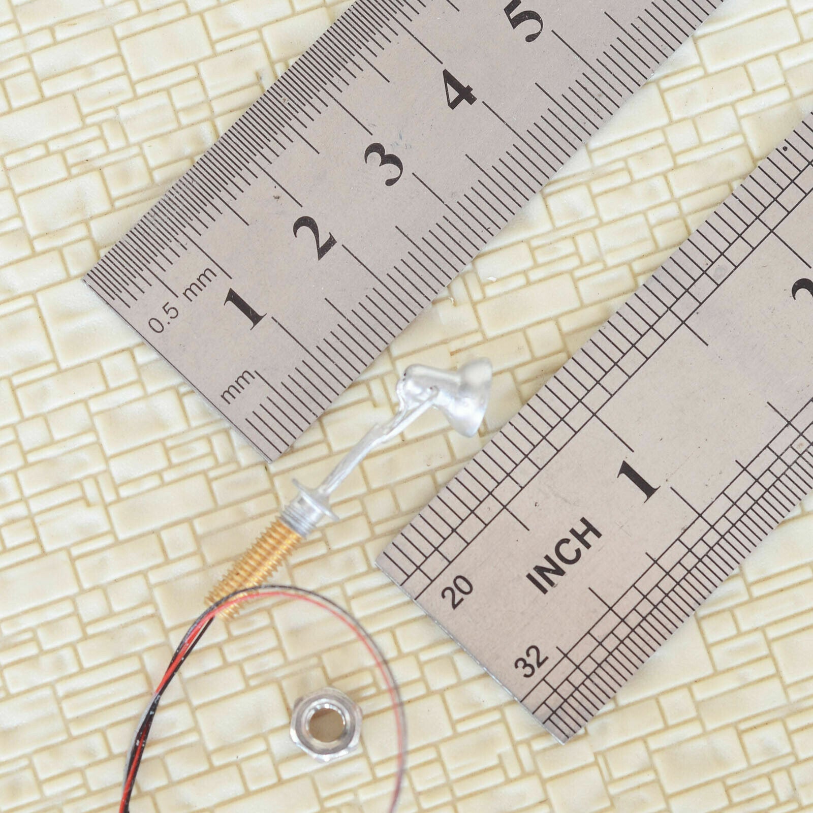 5 x HO scale LED spotlight model limelight projector street lamp post lights #4M