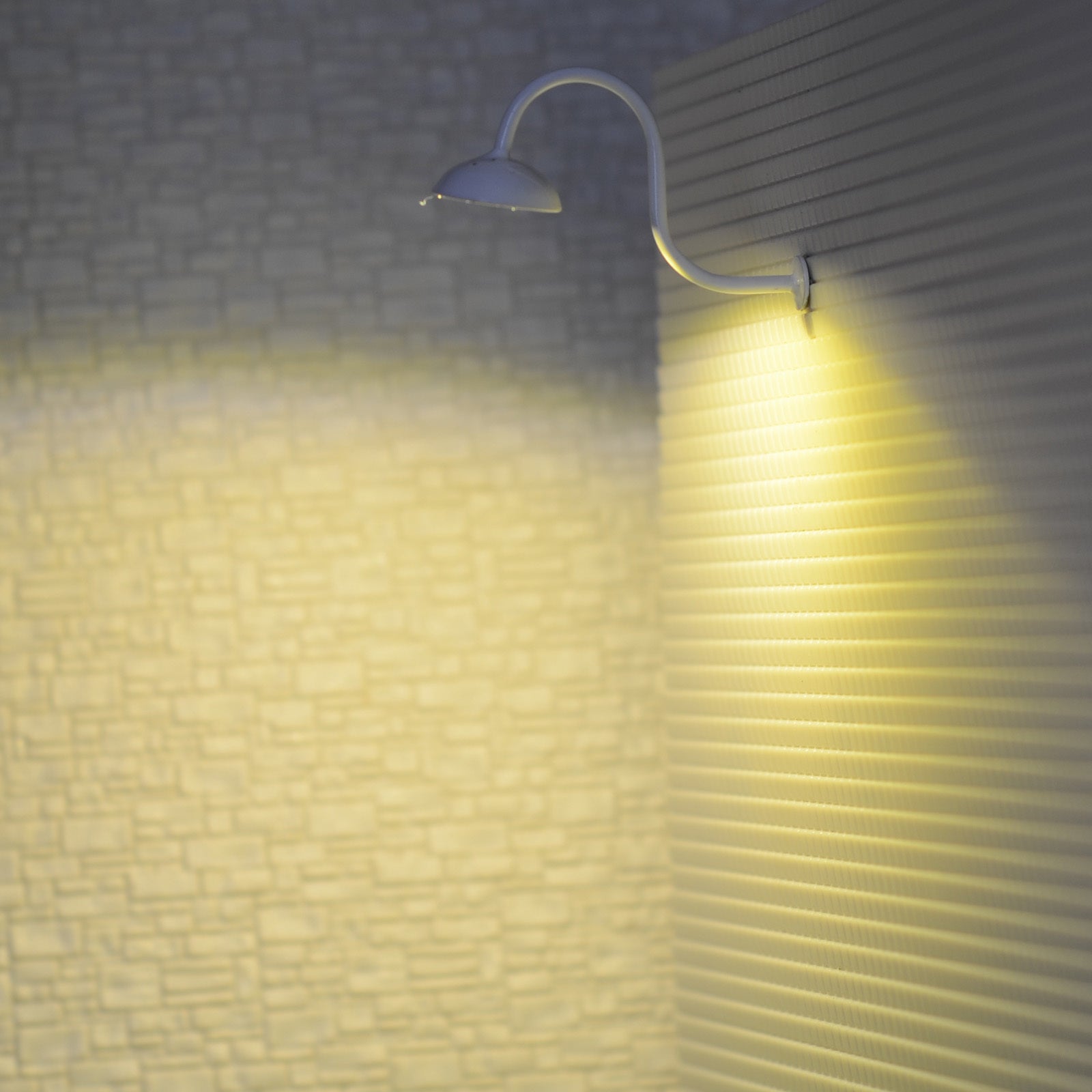 5 x O Scale LED Street bracket light Model Train wall Lamp post spotlight #R46WH