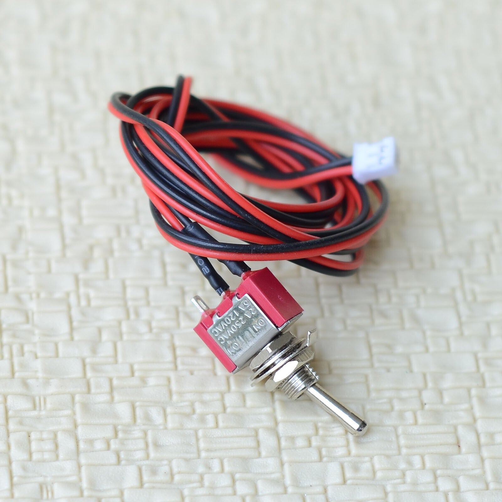 2 x wired toggle switches ON/OFF with 1 meter wire and connector power control