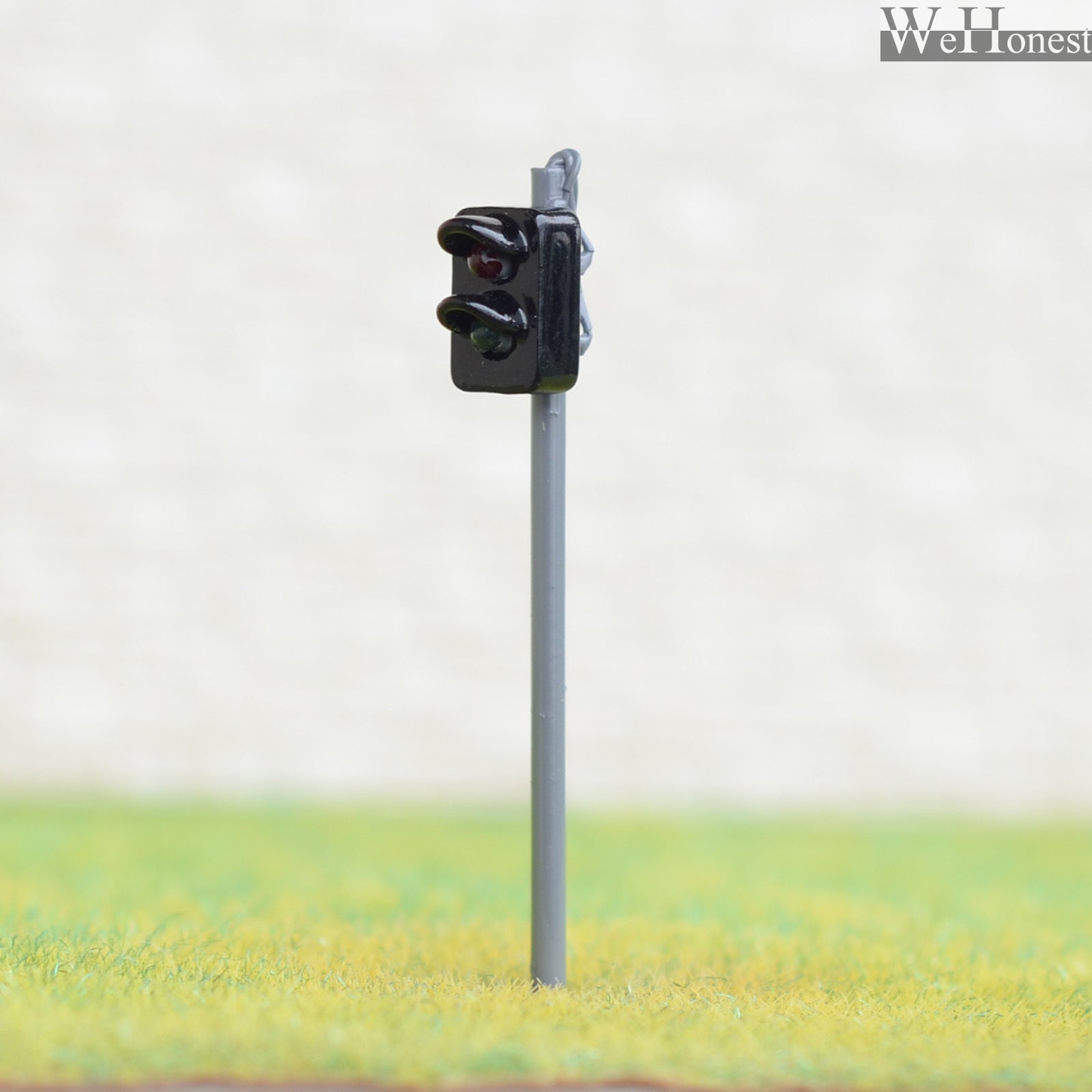 2 x traffic light signal HO OO scale model railroad crossing walk led lamps #OR2