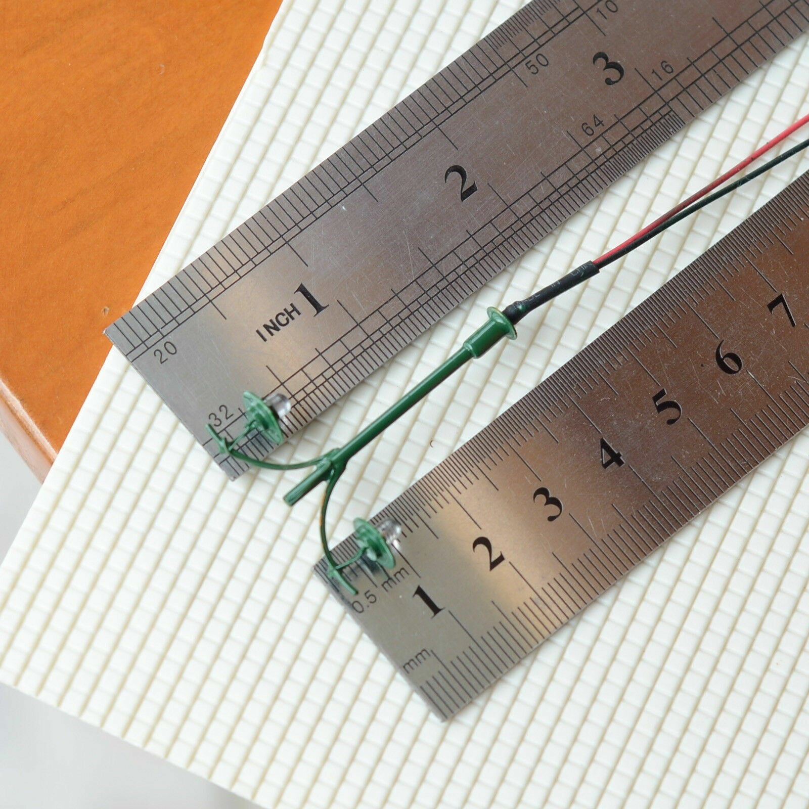 5 x N scale LED street lights model train railroad lamp post + resistors #511NWH