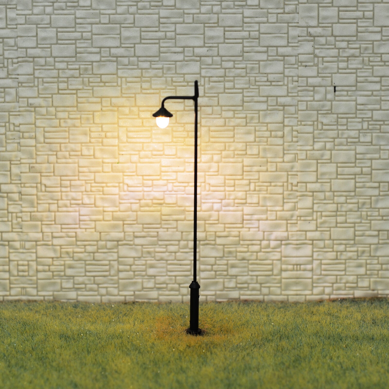 5 x HO scale model railroad antique street lights LED lamppost path lamp #SL3