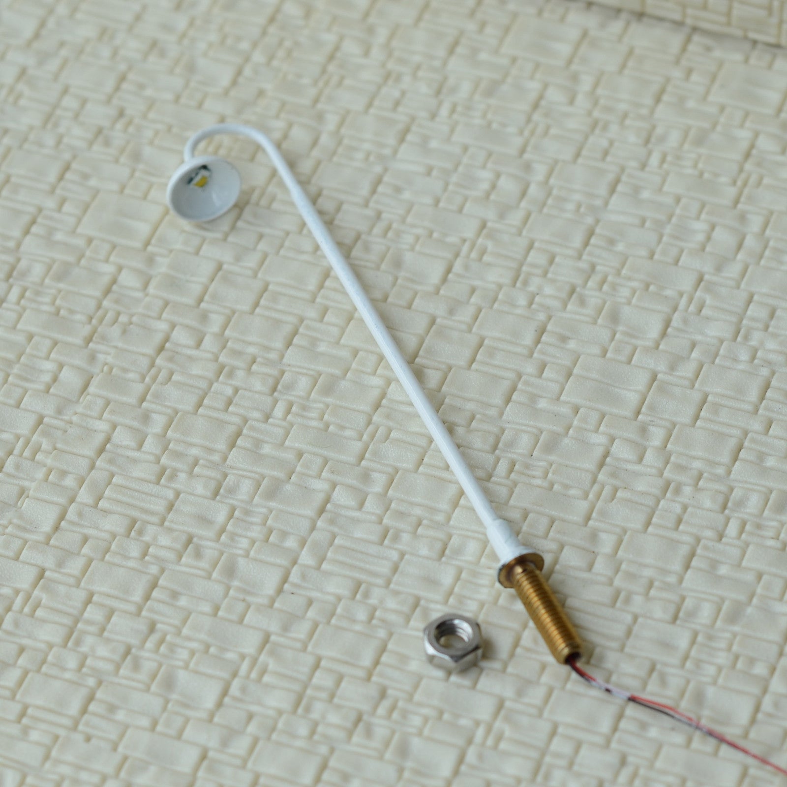 5 x O scale LED station light model train railroad street path lamp post #705sWH