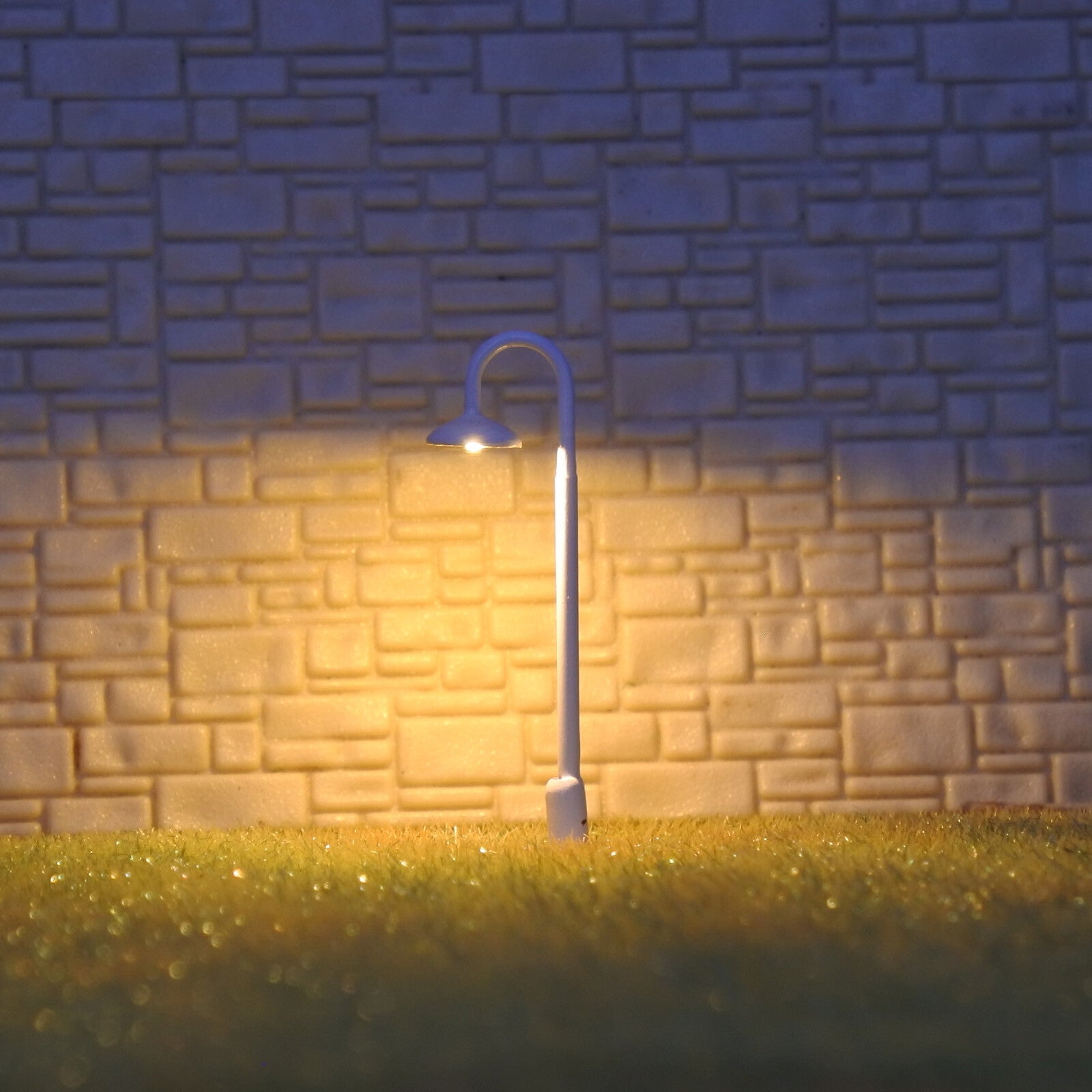 5 x N scale LED street light model train path lamppost station lamp post #705nWH