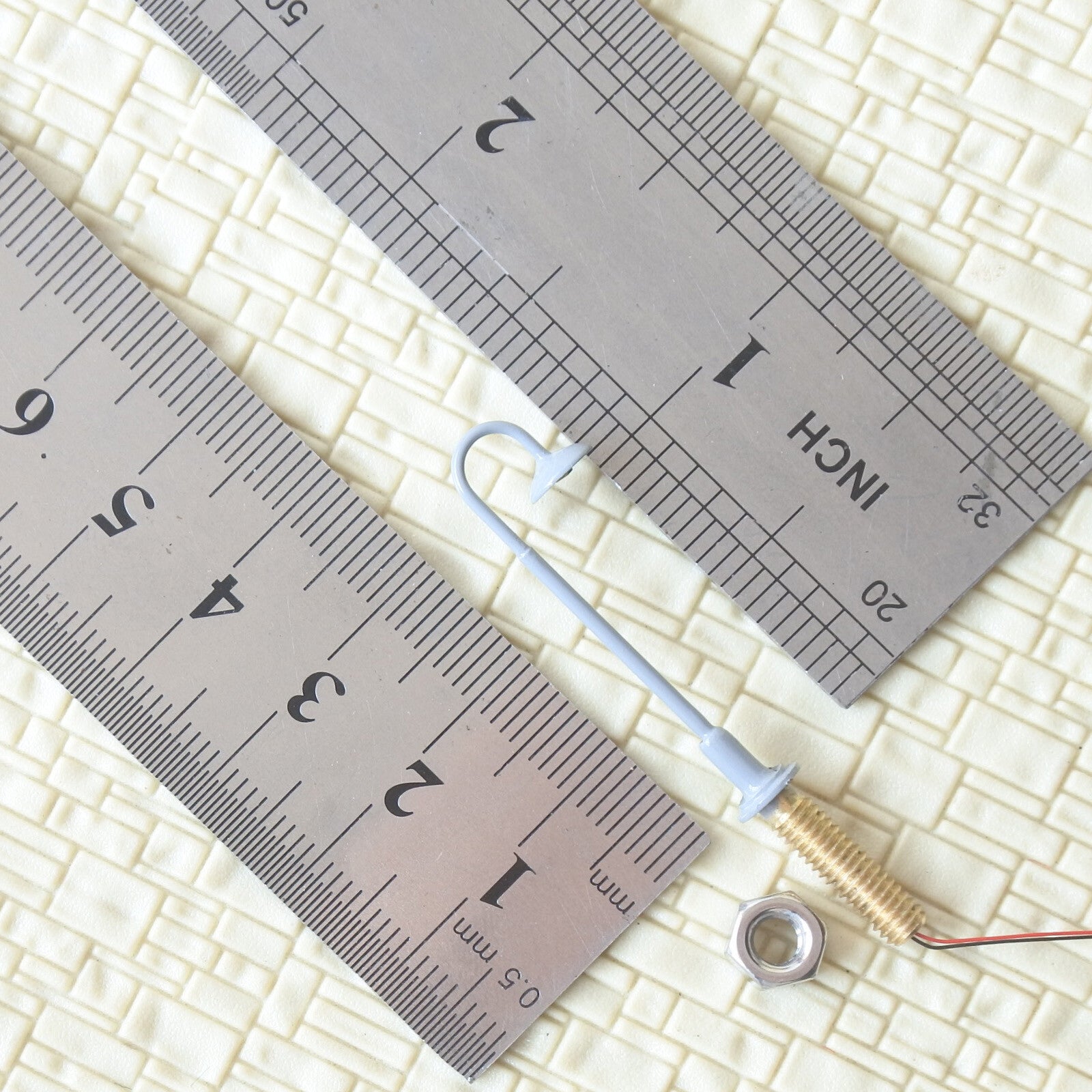 5 x N scale LED street light model train path lamppost station lamp post #705nGR