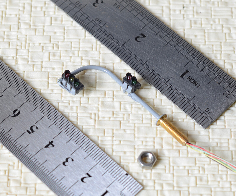 2 x traffic lights N crossing walk model LED pedestrian street signals #BB3C2NR