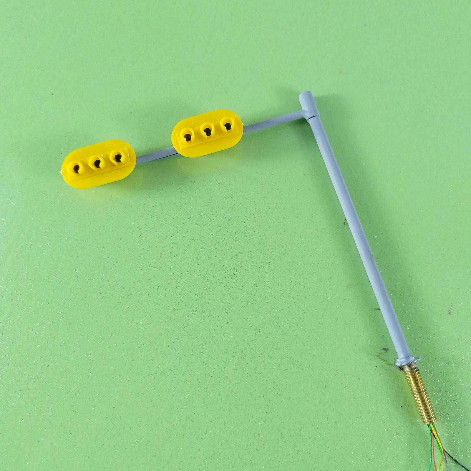 2 x HO / OO traffic light signal LED model train crossing walk street sign #CHHJ