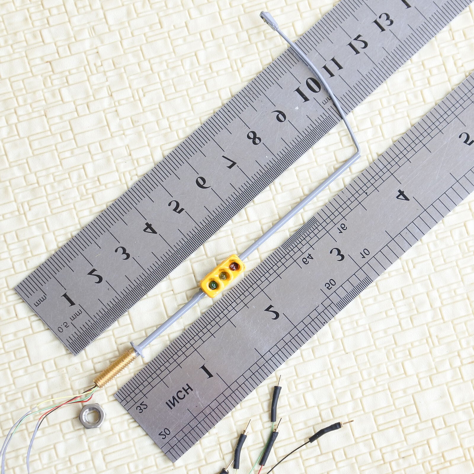 1 x traffic signal with street light HO OO scale model railroad led lamps #corGO