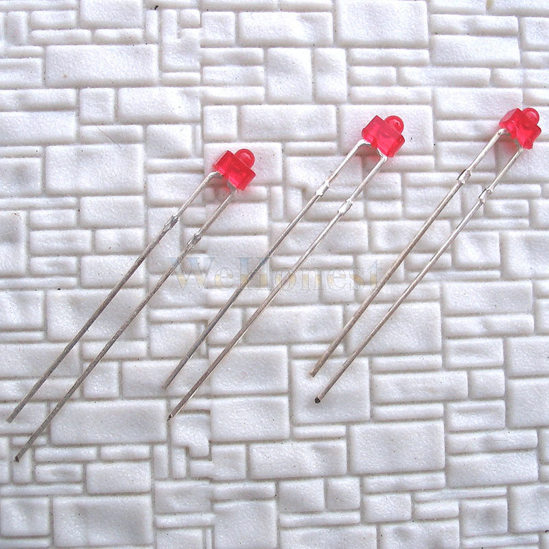 100 pcs Light Emitting Diode Mini LEDs Dia. 1.8mm Red