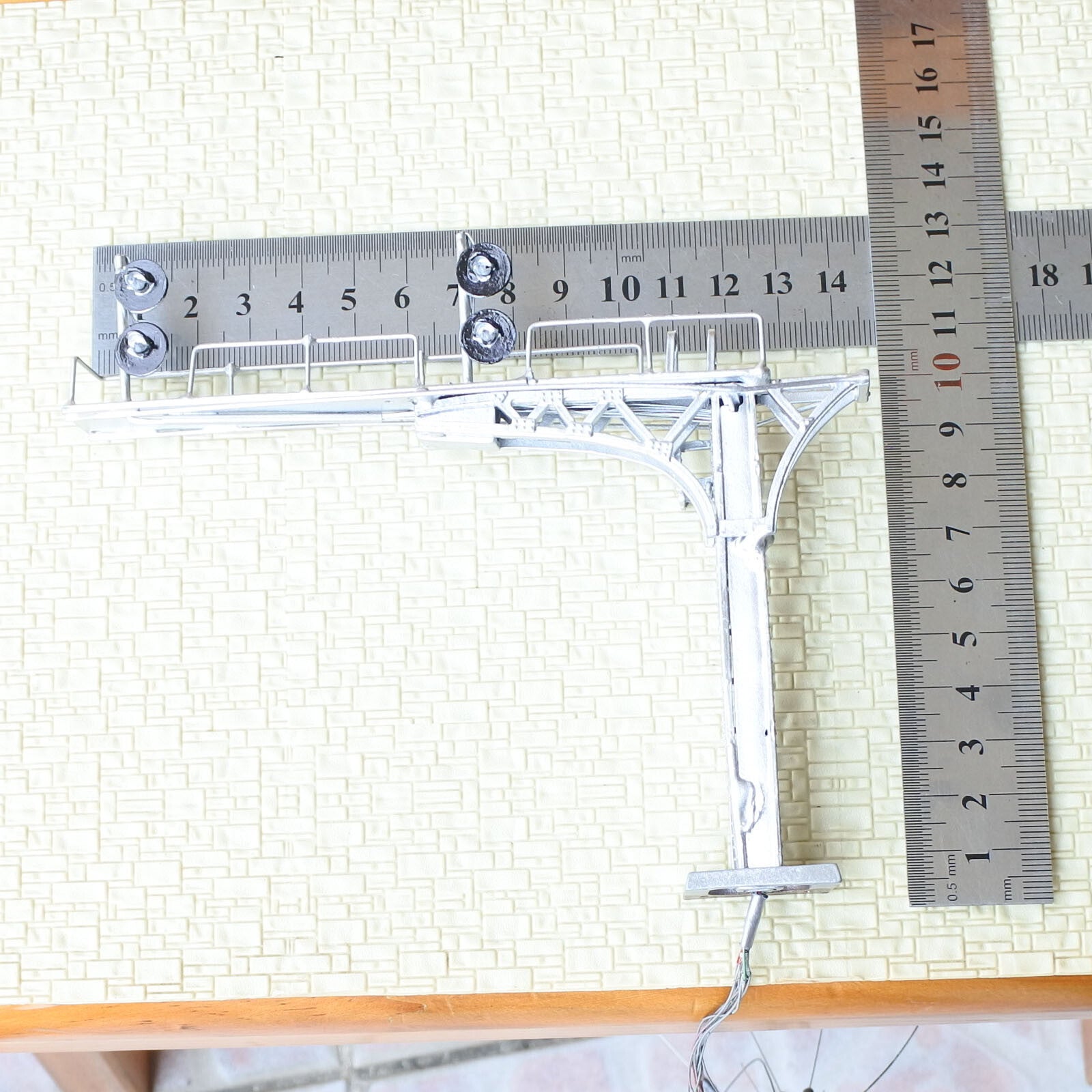 1 x HO OO block searchlight cantilever signal bridge bicolor 2 tracks metal #D42